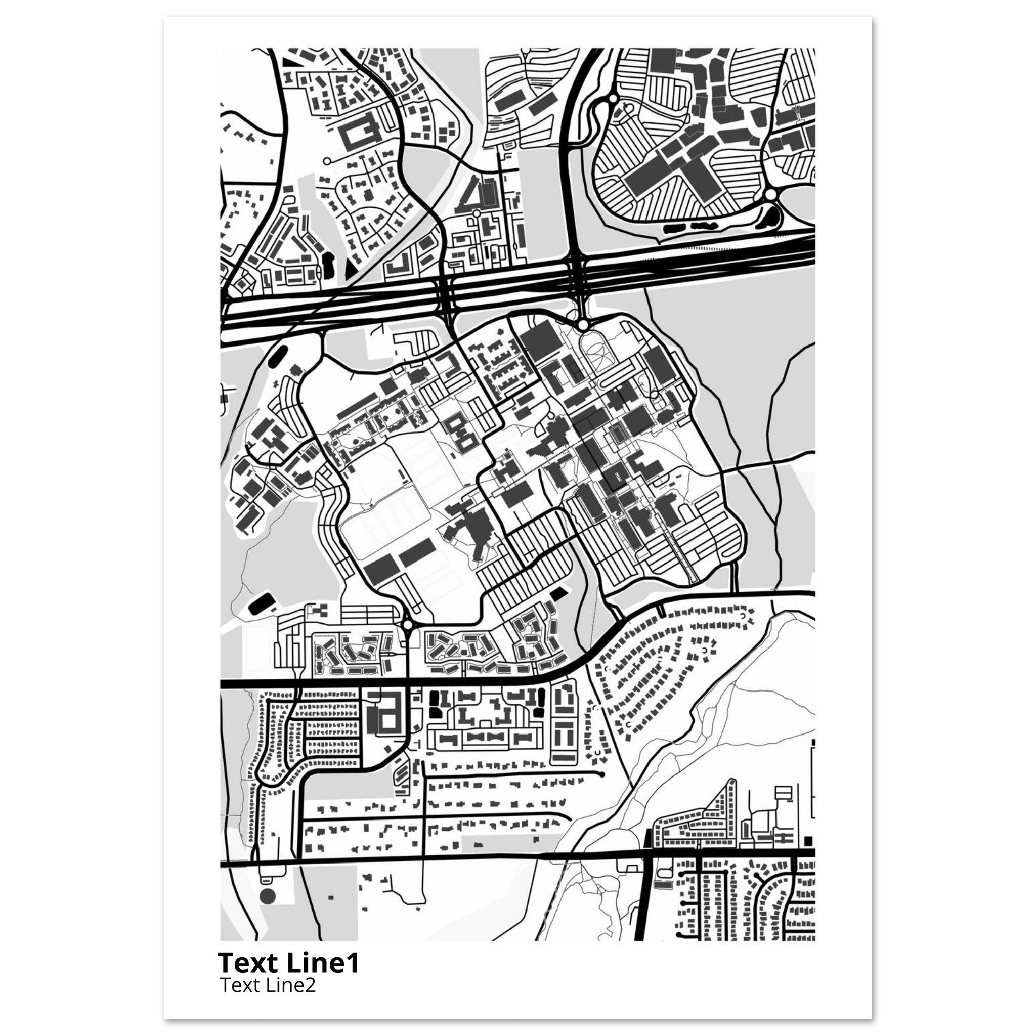 The University of Texas San Antonio Campus Map Poster | Alumni Gift - Ink And Atlas