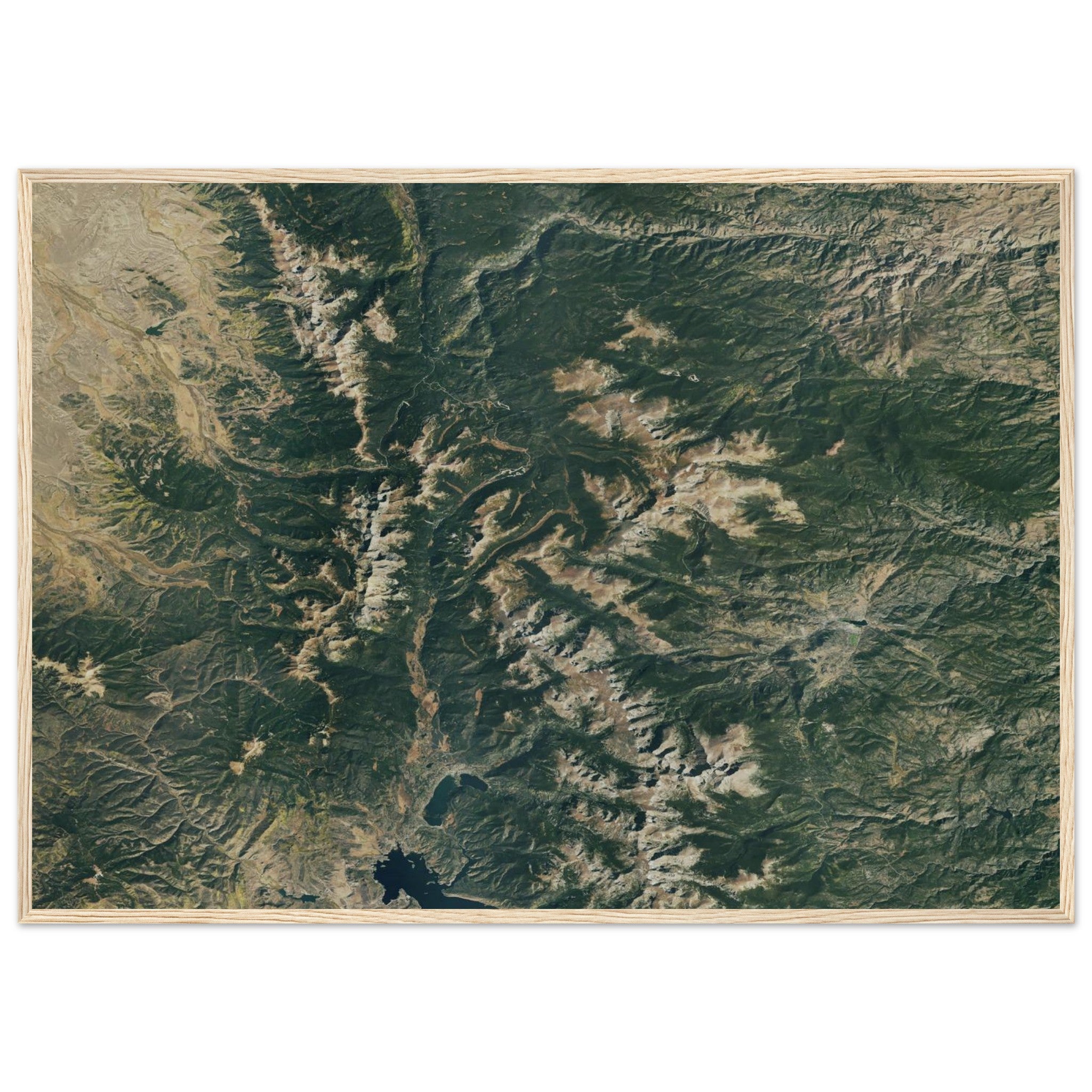 Rocky Mountains National Park Natural Earth Print - Ink And Atlas