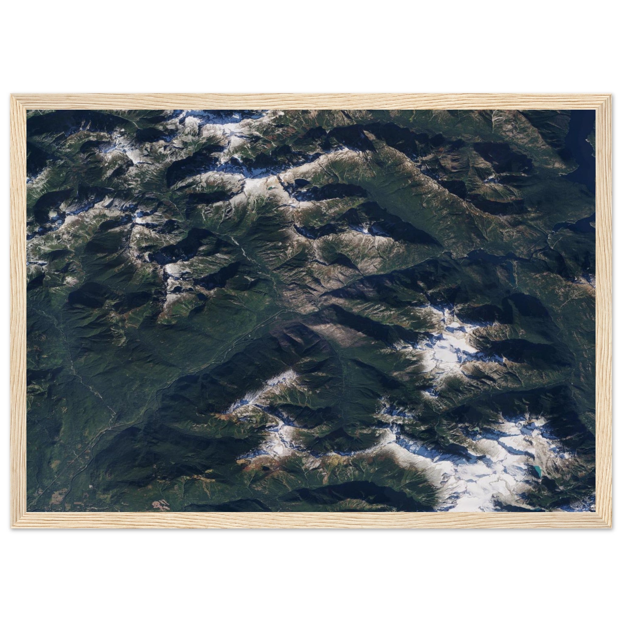 North Cascades National Park Natural Earth Print - Ink And Atlas