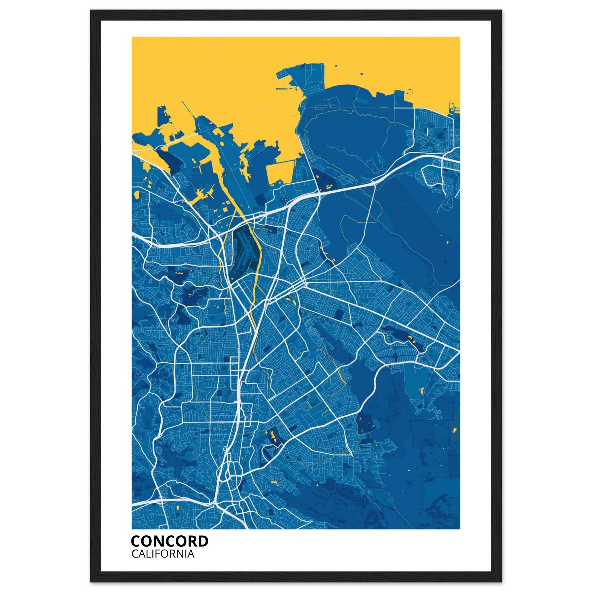 concord map poster print