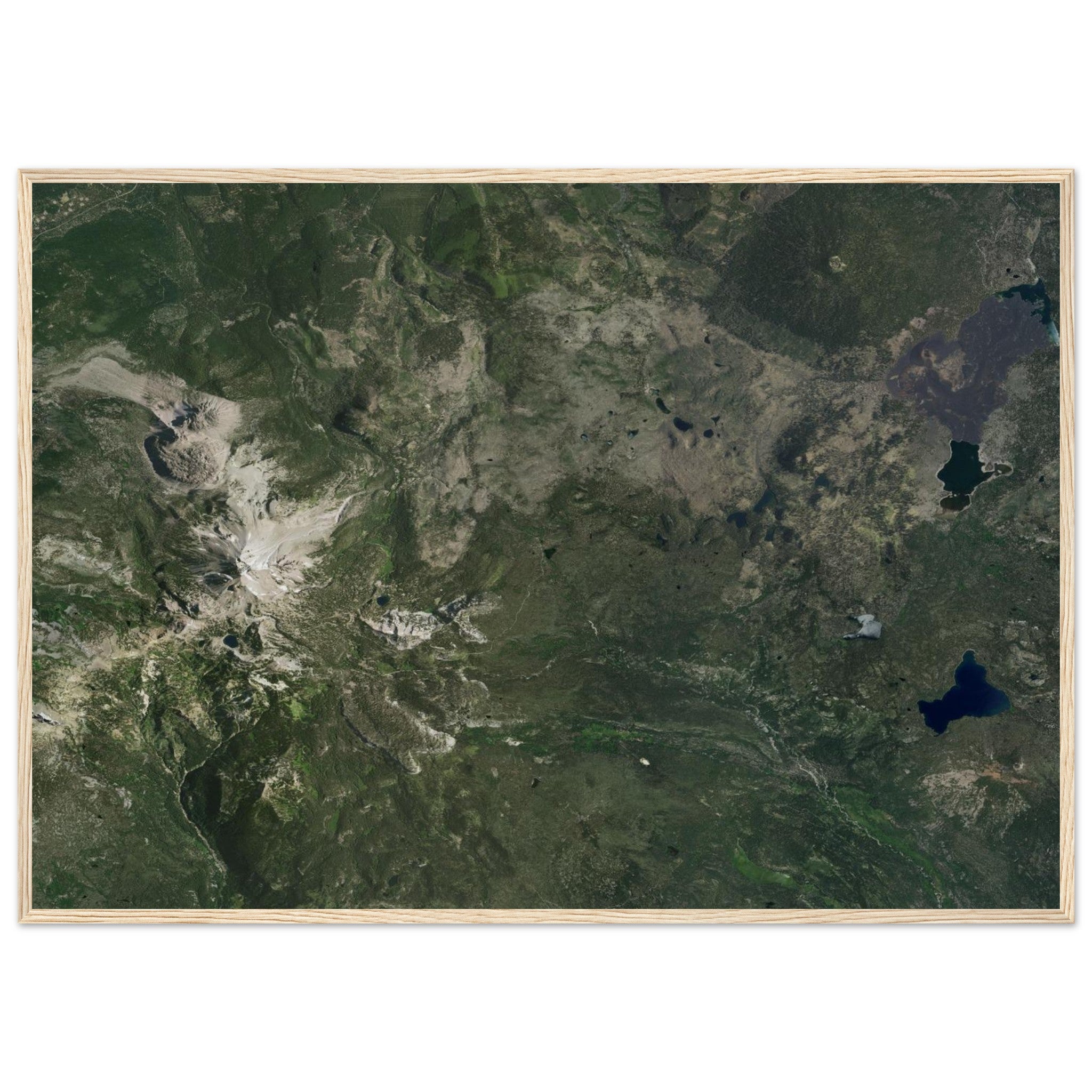 Lassen Volcanic National Park Natural Earth Print - Ink And Atlas