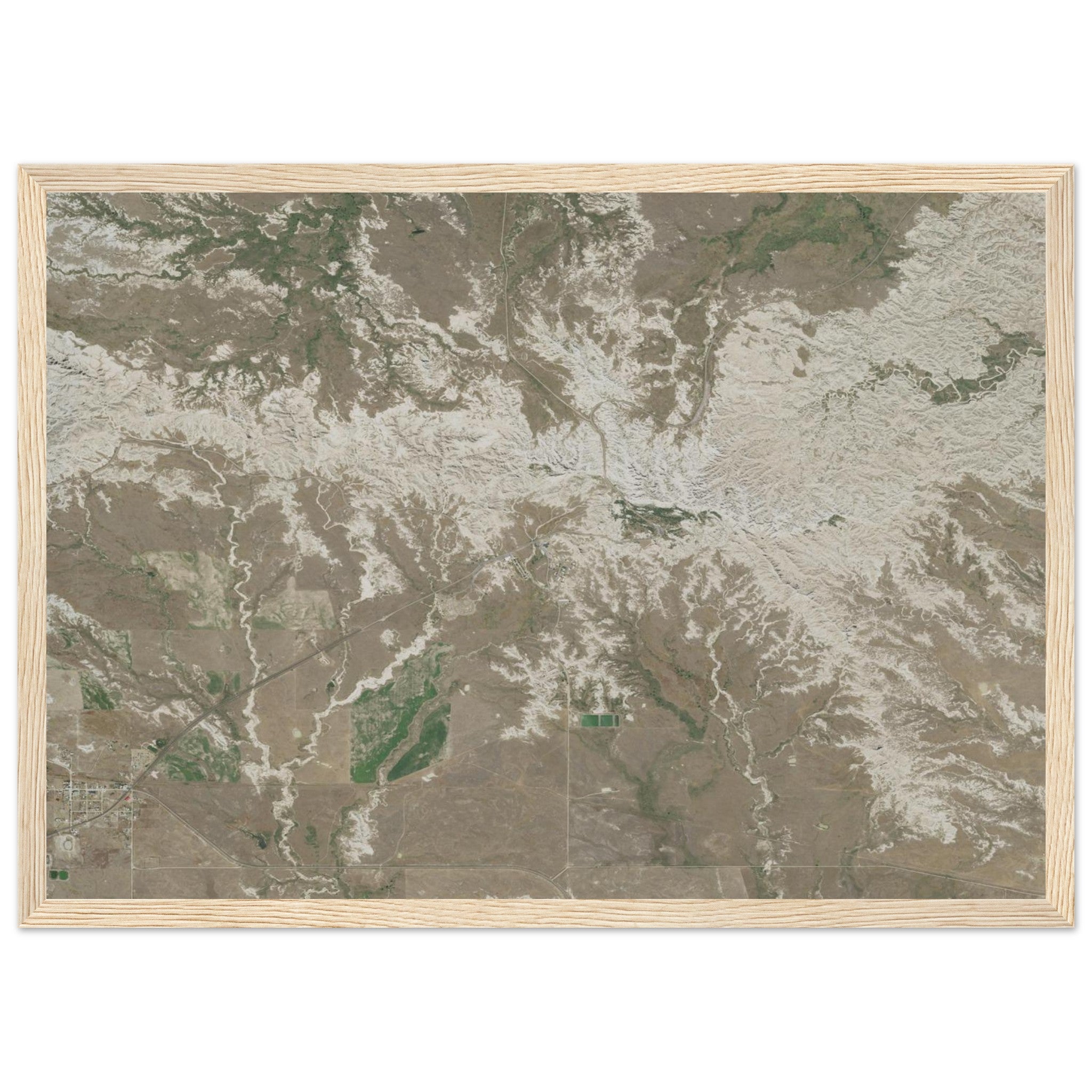Badlands National Park Natural Earth Print - Ink And Atlas