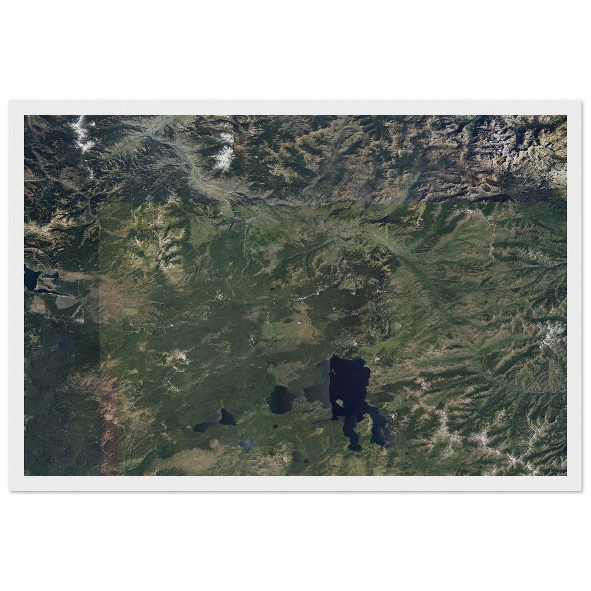 Yellowstone National Park Natural Earth Print - Ink And Atlas