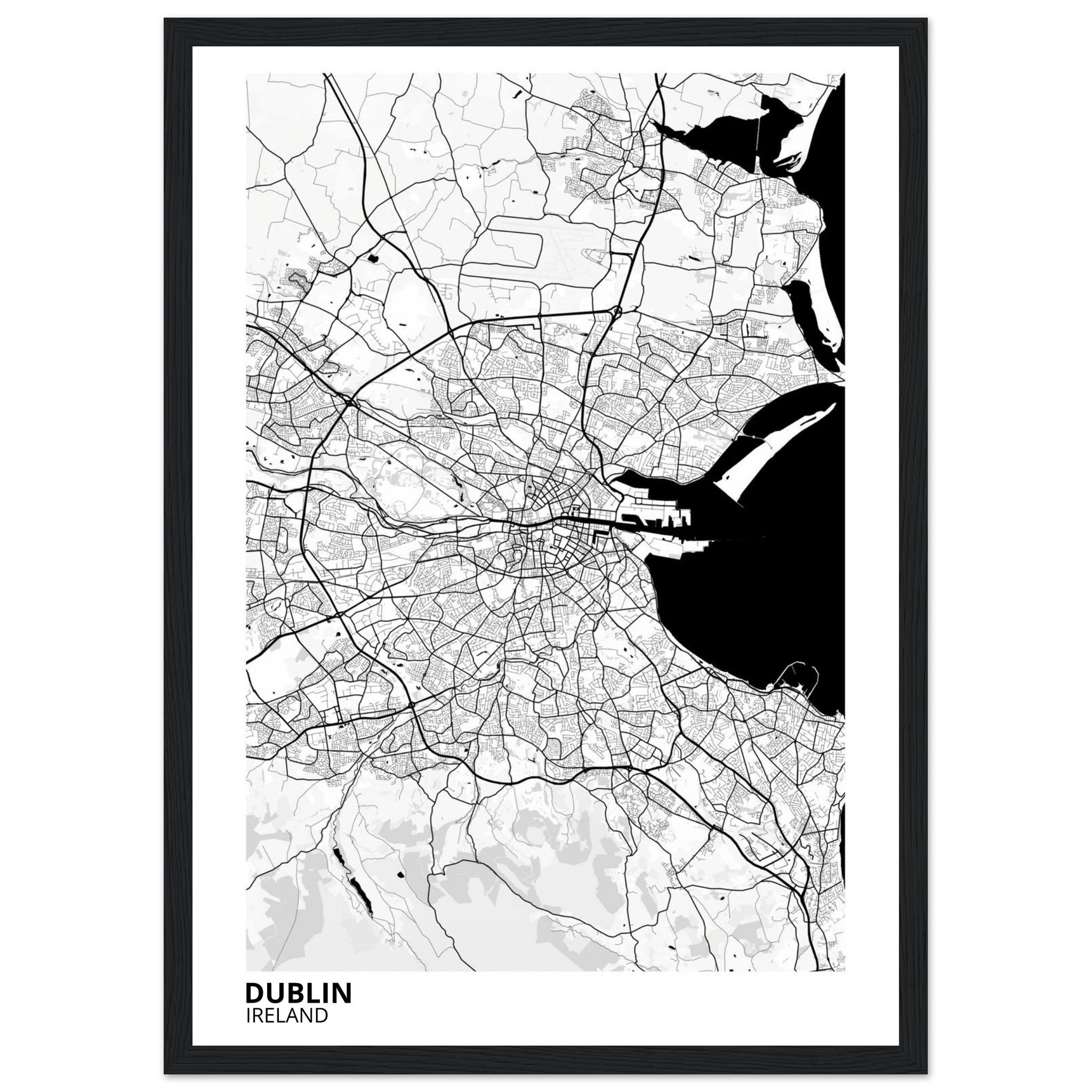 Dublin Ireland City Map Poster | Custom Map Art Print - Ink And Atlas