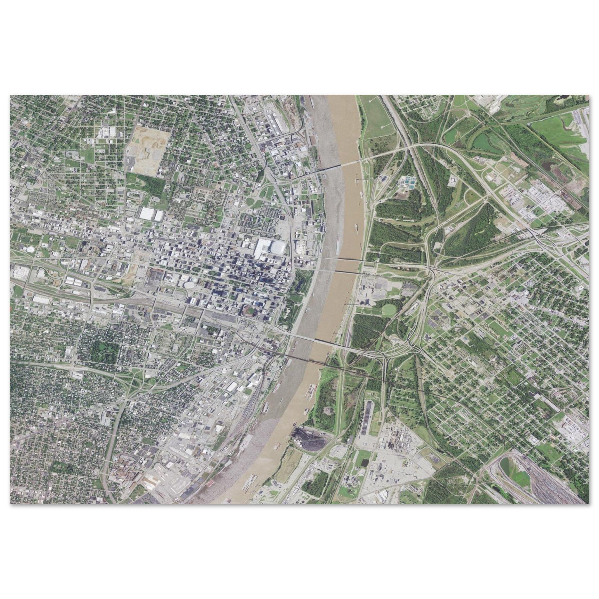 Gateway Arch National Park Natural Earth Print - Ink And Atlas