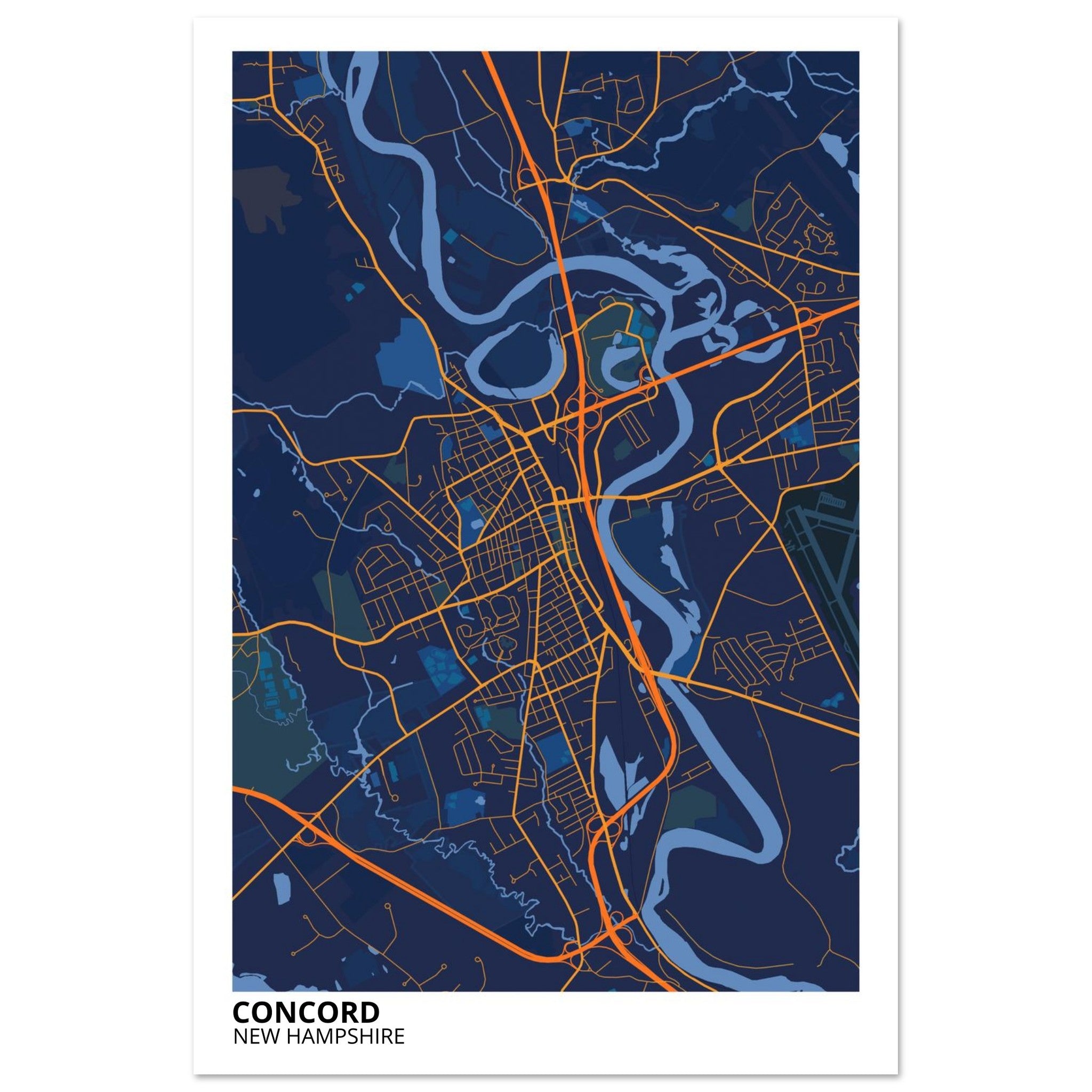 concord modern city map 