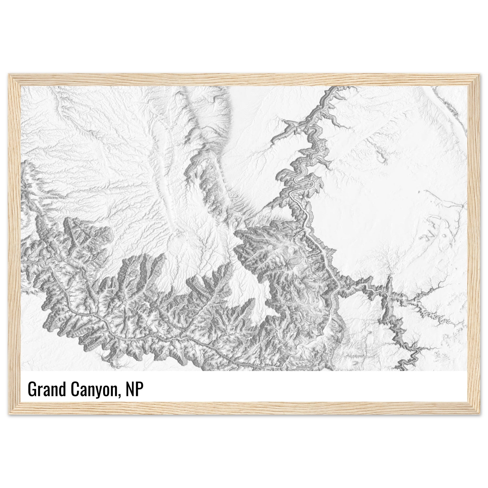 custom shaded relief print
