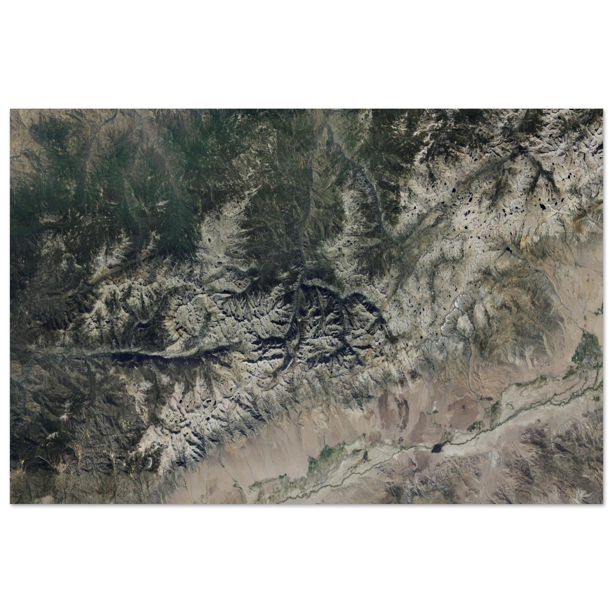 Kings Canyon National Park Natural Earth Print - Ink And Atlas