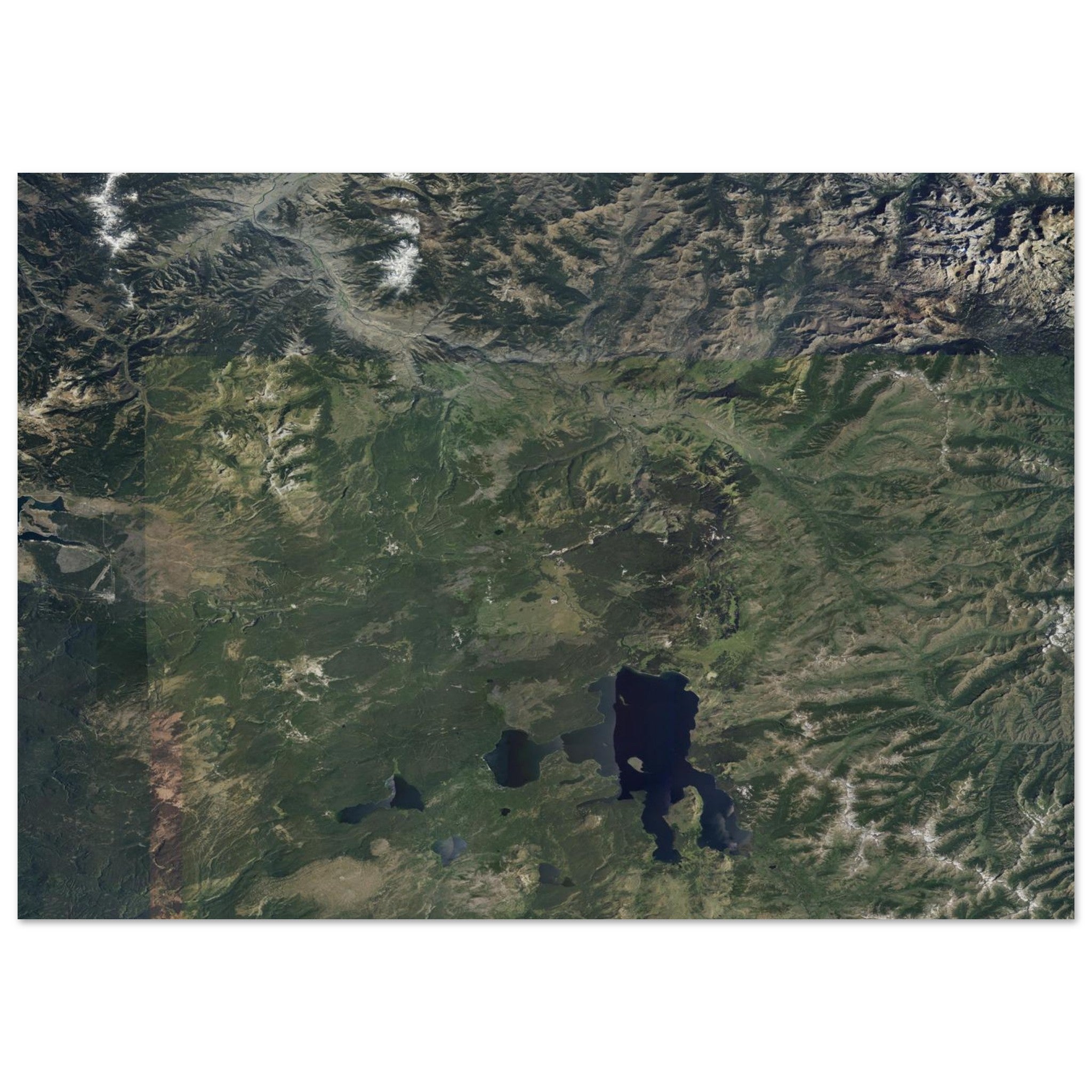 Yellowstone National Park Natural Earth Print - Ink And Atlas