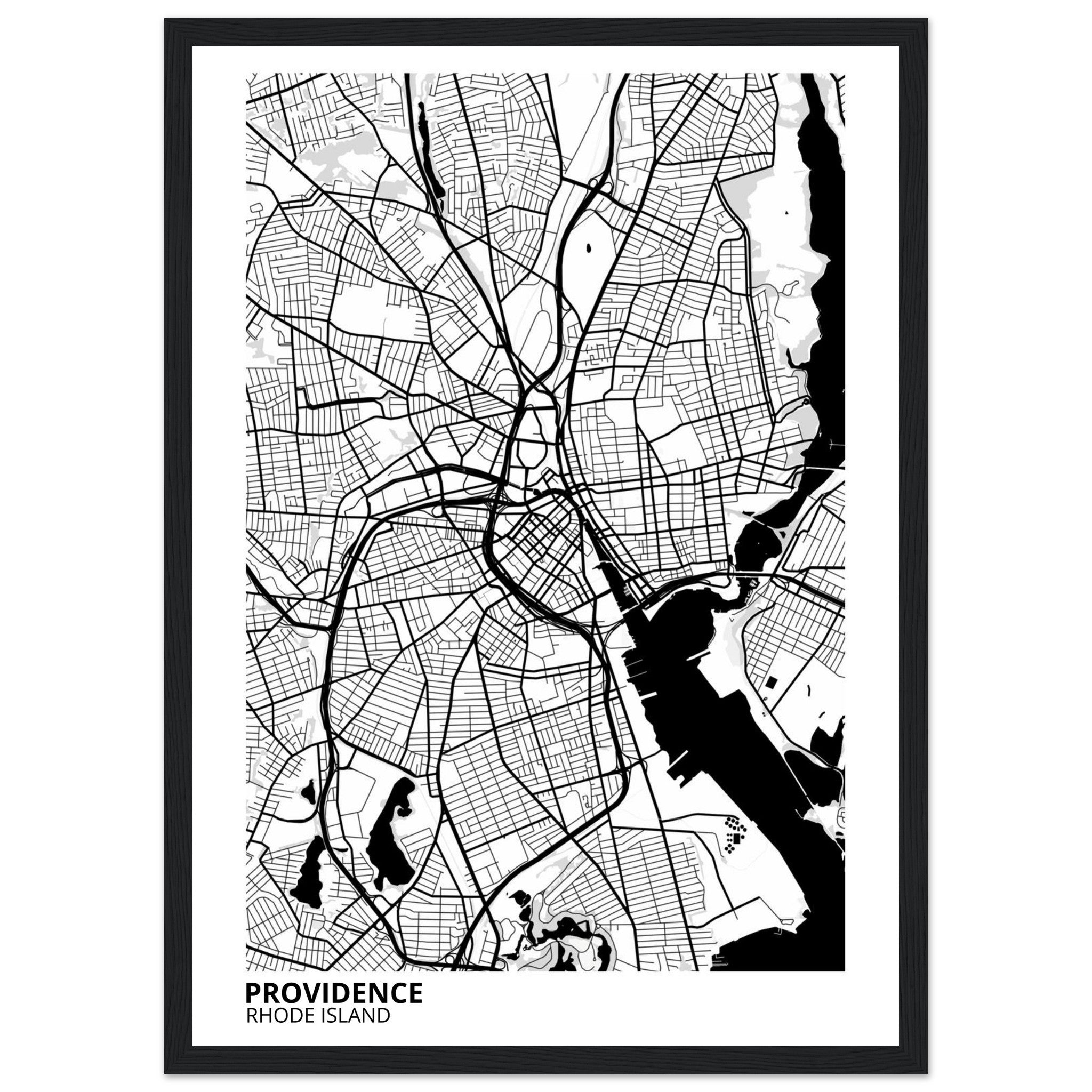 providence map poster print