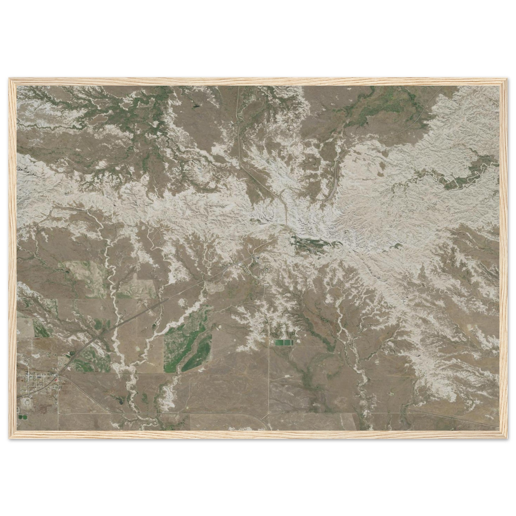 Badlands National Park Natural Earth Print - Ink And Atlas
