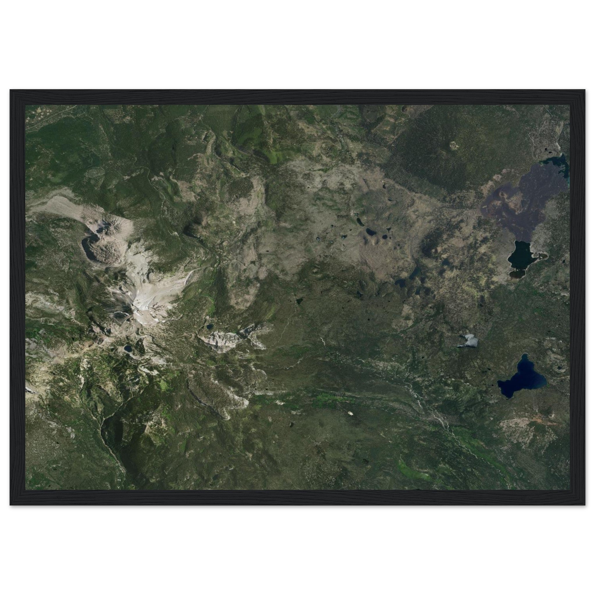 Lassen Volcanic National Park Natural Earth Print - Ink And Atlas