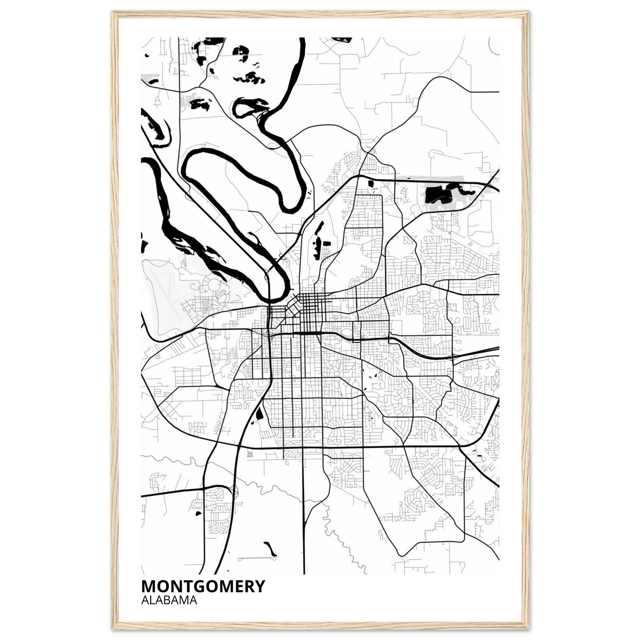 montgomery map poster print