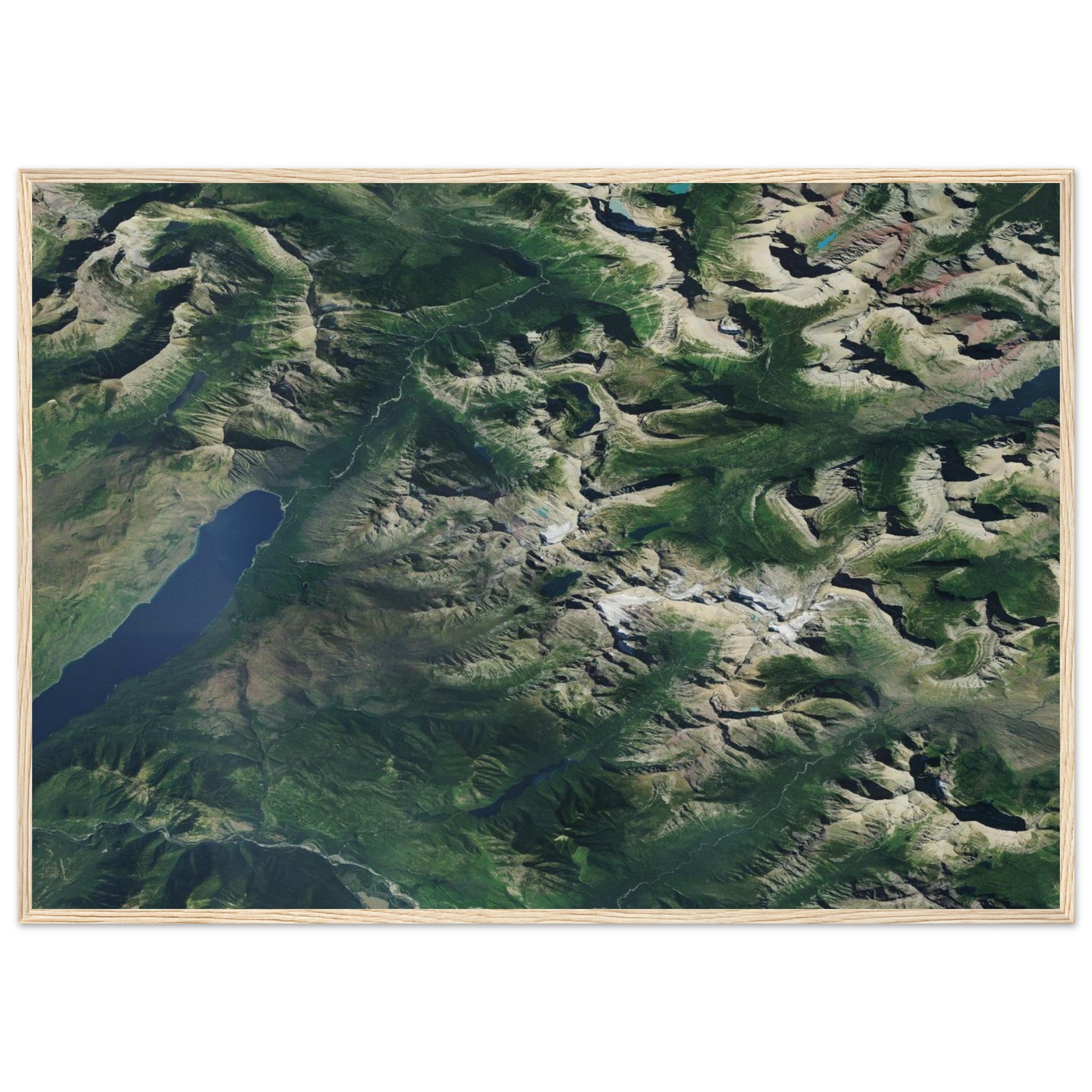 Glacier National Park Natural Earth Print - Ink And Atlas