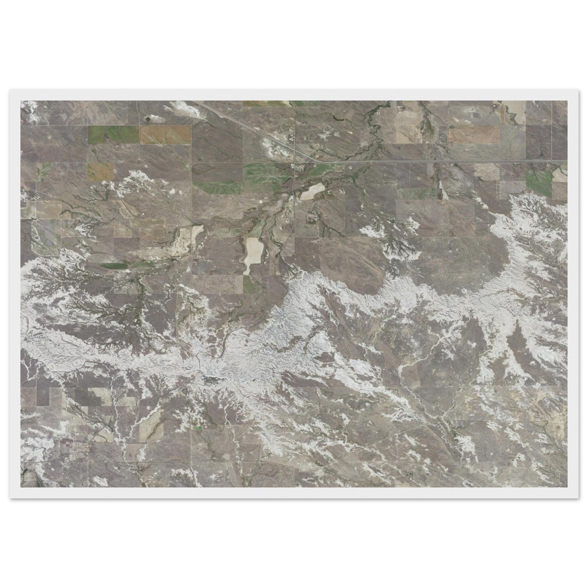 Theodore Roosevelt National Park Natural Earth Print - Ink And Atlas