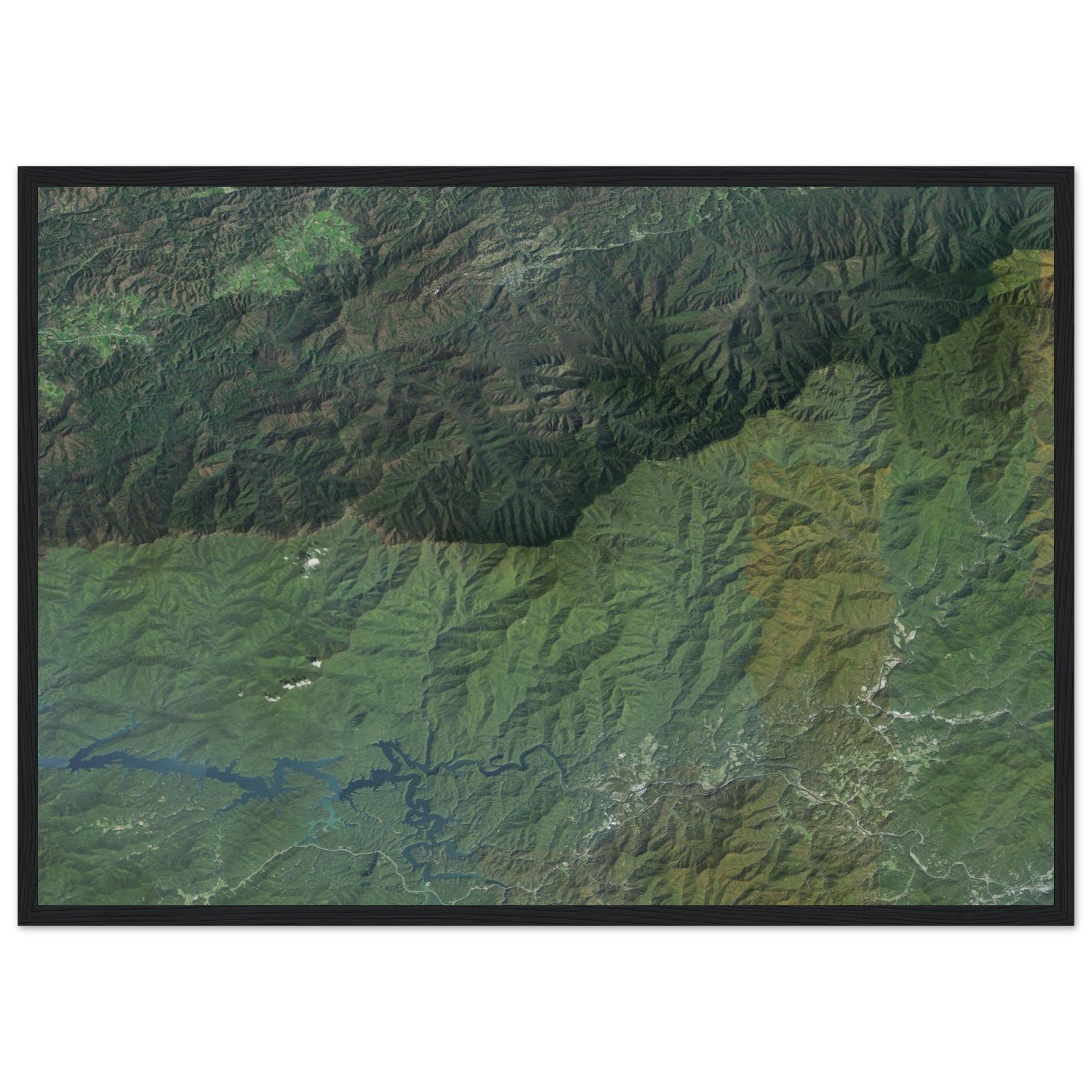 Great Smoky Mountains National Park Natural Earth Print - Ink And Atlas