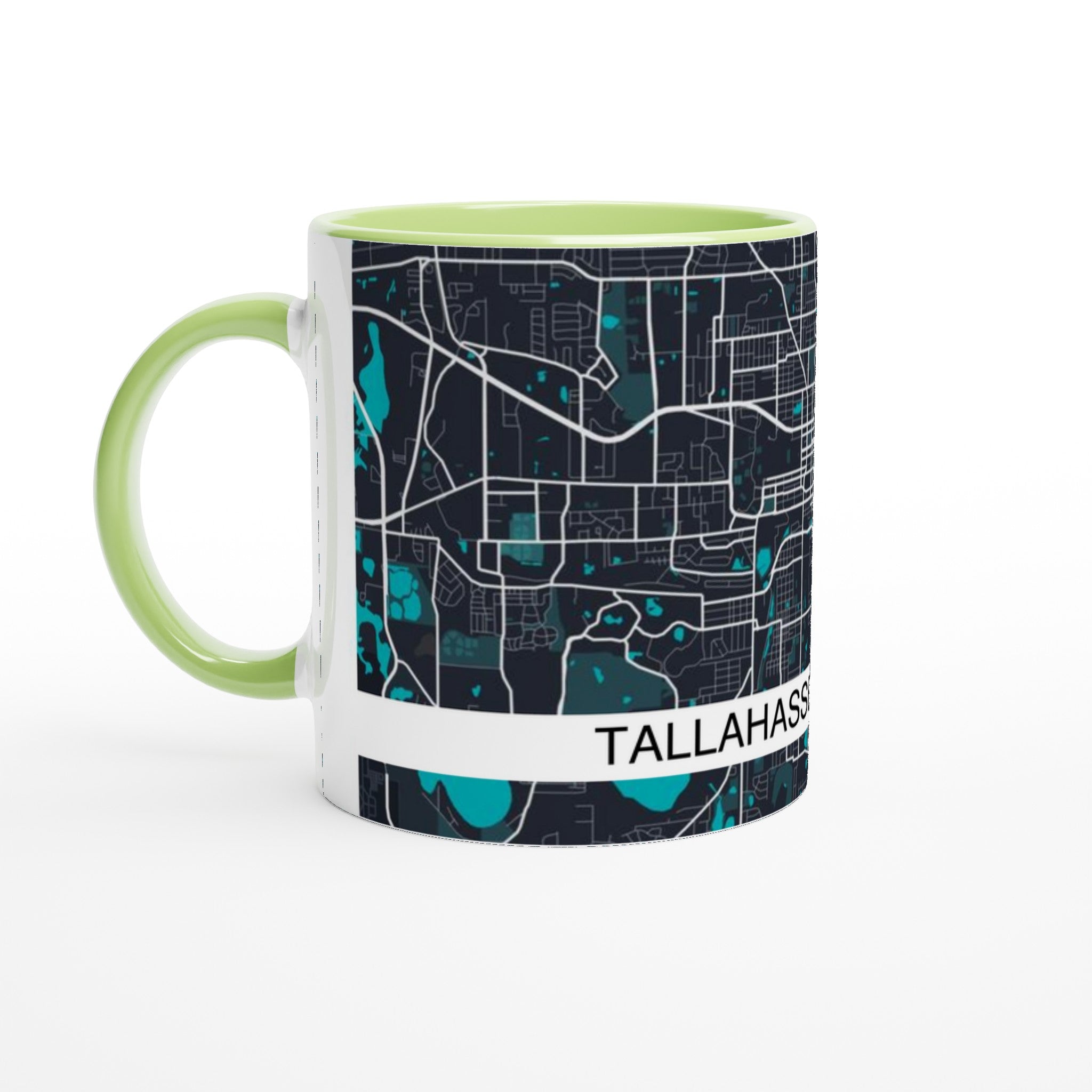 Tallahassee Florida Modern City Map Mug (11oz) - Ink And Atlas
