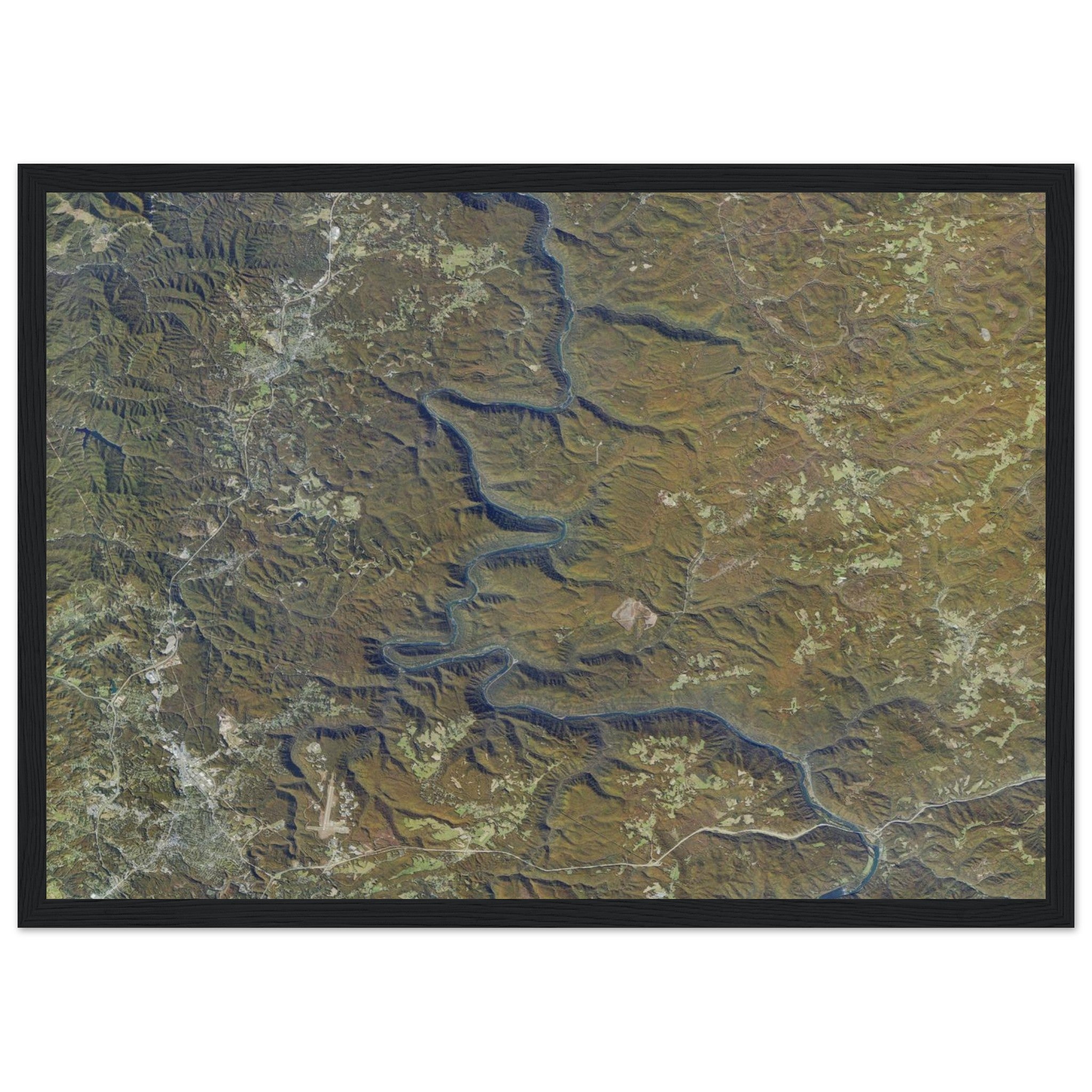 New River Gorge National Park Natural Earth Print - Ink And Atlas