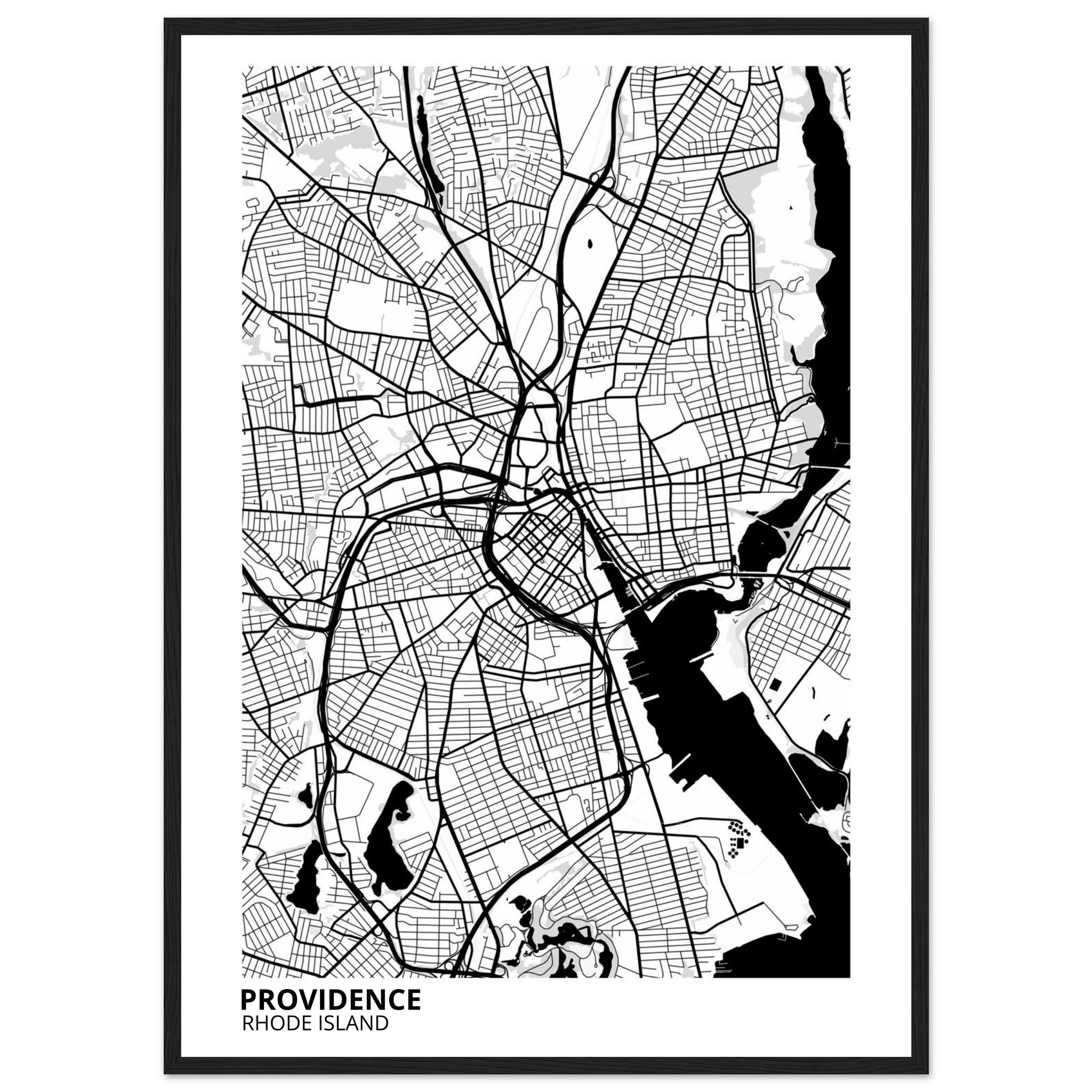 providence map poster print