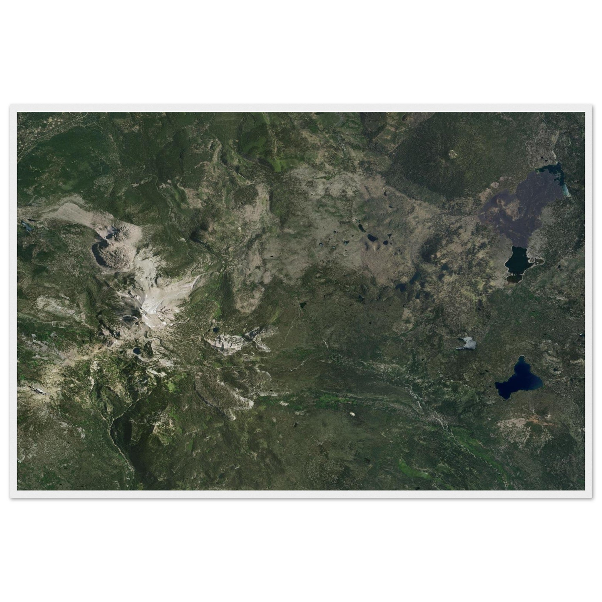 Lassen Volcanic National Park Natural Earth Print - Ink And Atlas