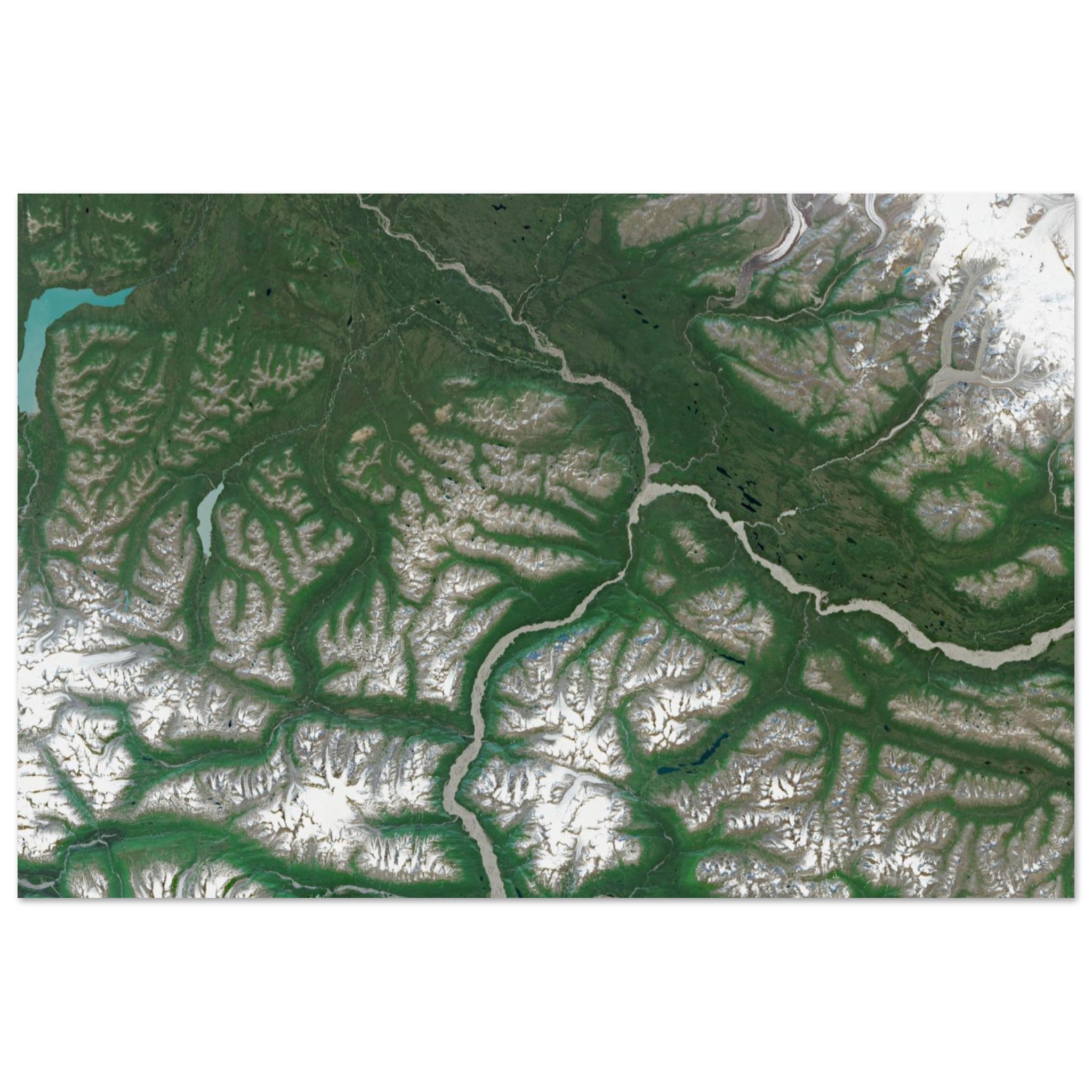 Wrangell–St. Elias National Park Natural Earth Print - Ink And Atlas