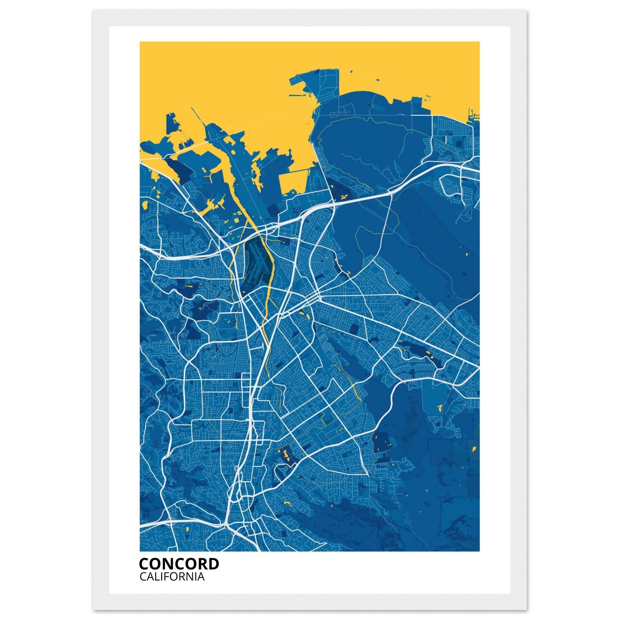 concord map poster print