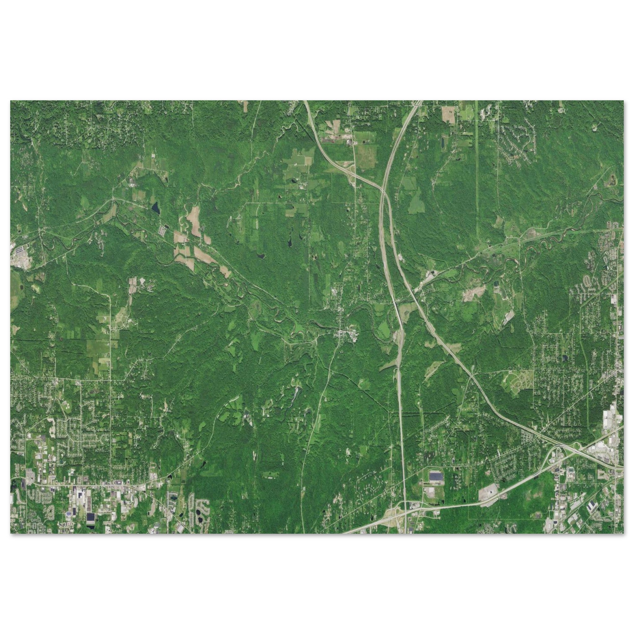 Cuyahoga Valley National Park Natural Earth Print - Ink And Atlas
