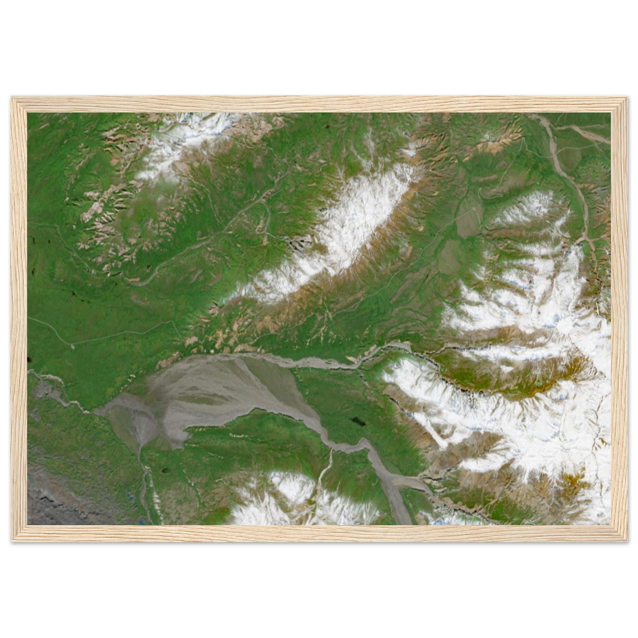 Denali National Park Natural Earth Print - Ink And Atlas