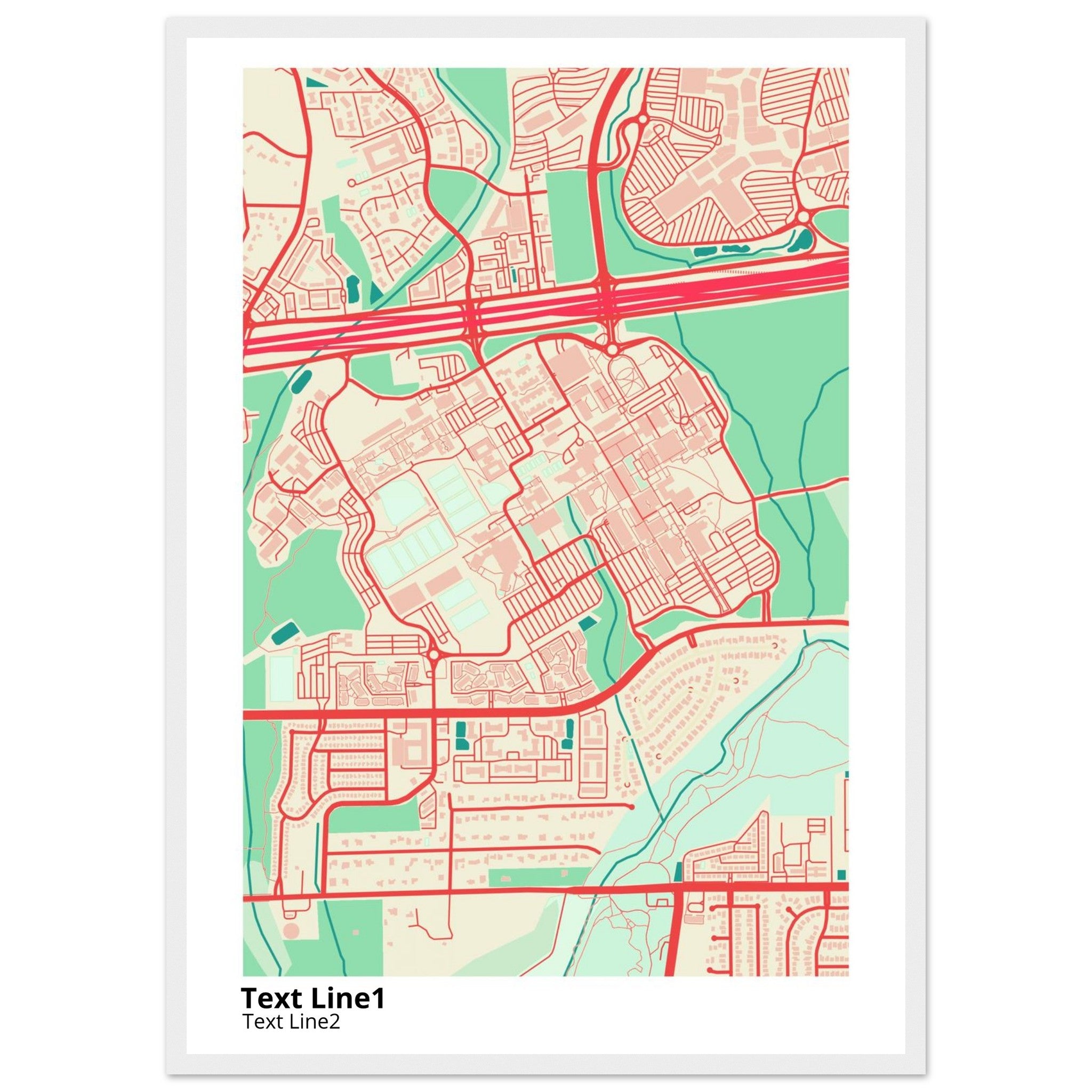 The University of Texas San Antonio Campus Map Poster | Alumni Gift - Ink And Atlas