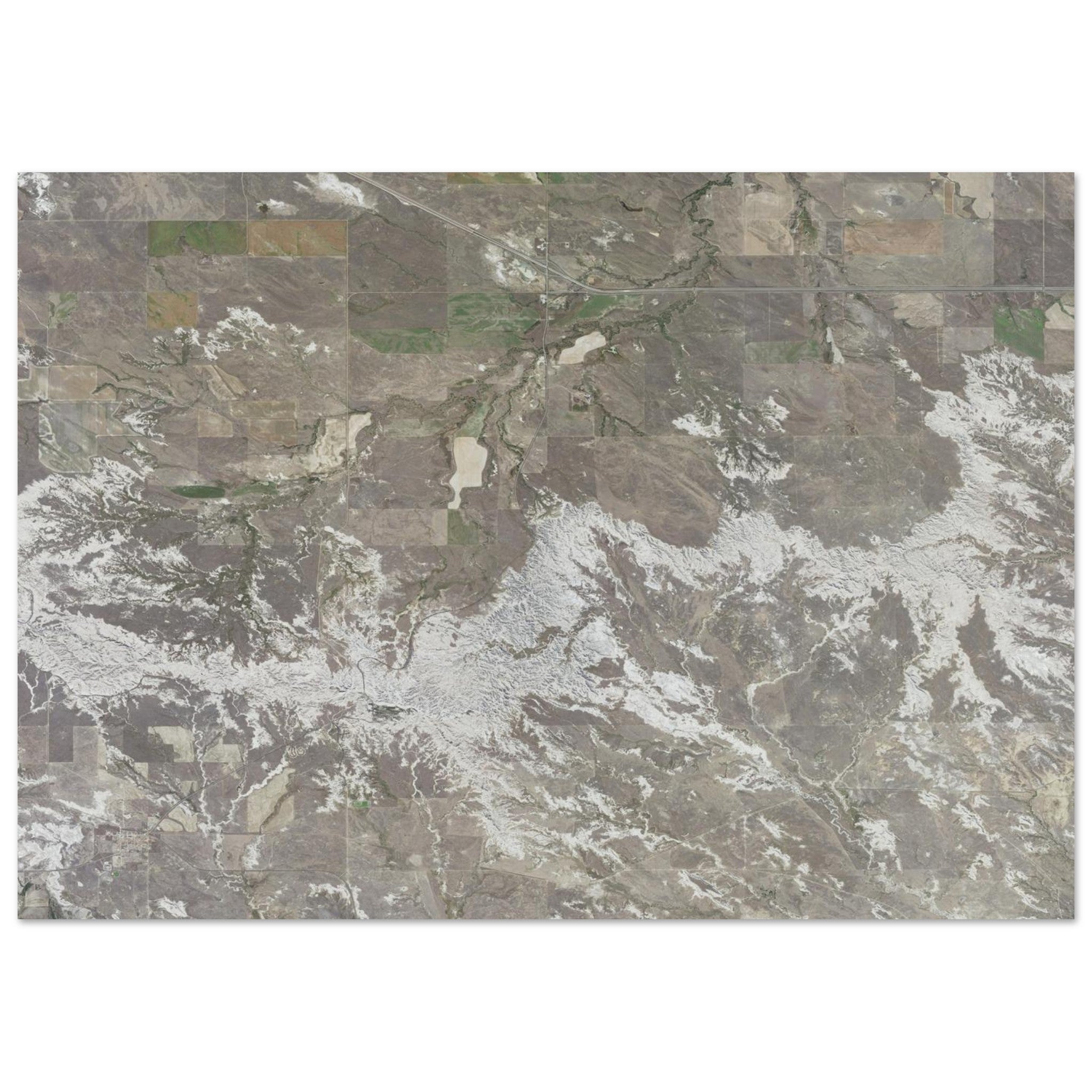 Theodore Roosevelt National Park Natural Earth Print - Ink And Atlas