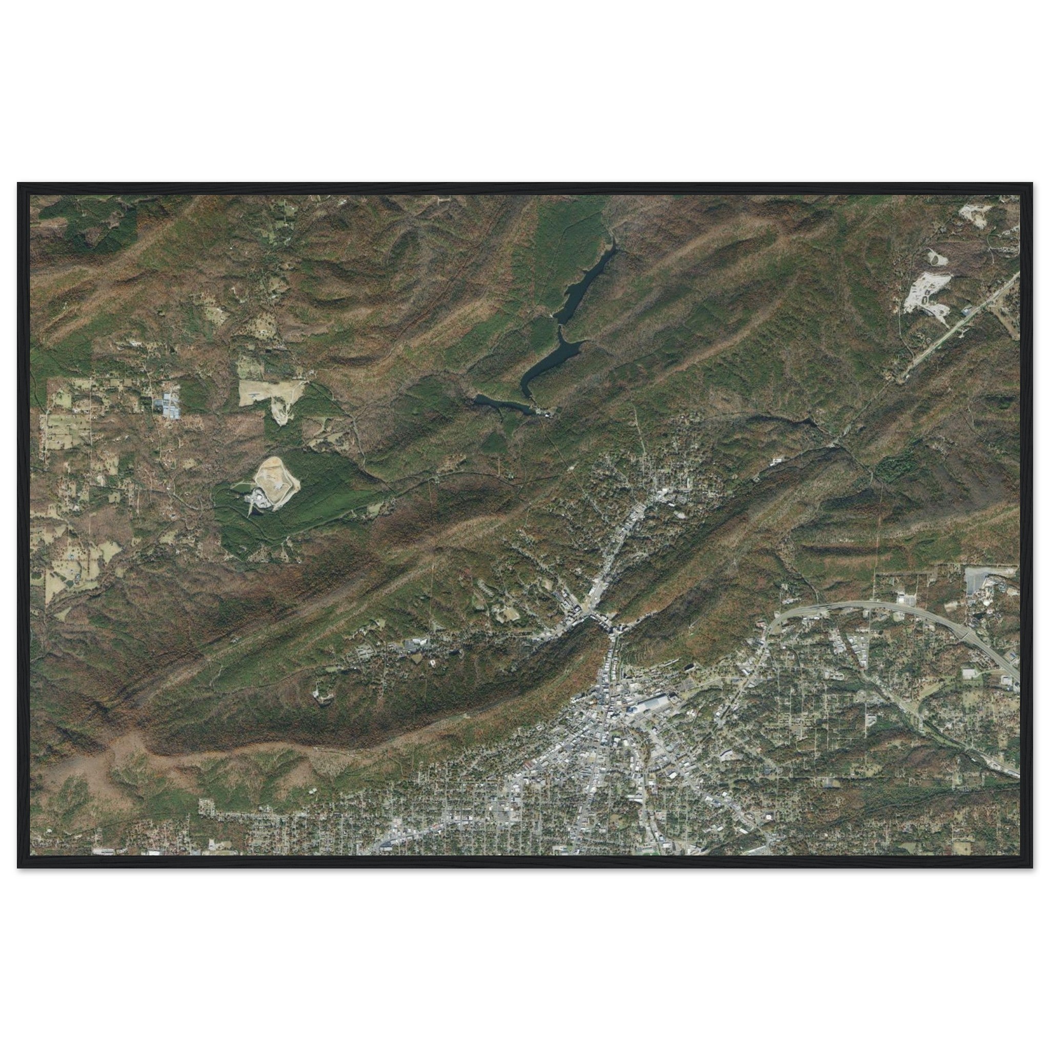 Hot Springs National Park Natural Earth Print - Ink And Atlas