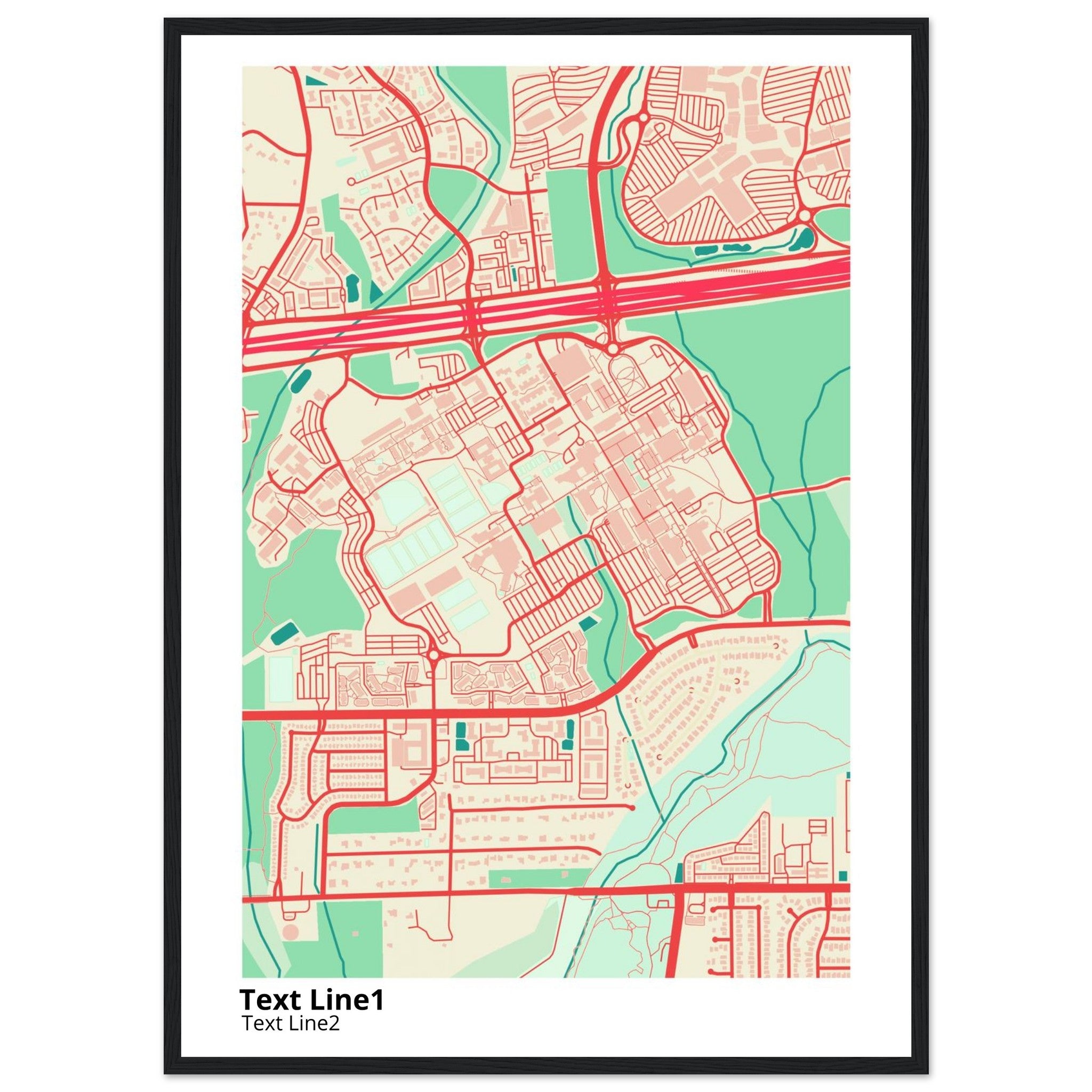 The University of Texas San Antonio Campus Map Poster | Alumni Gift - Ink And Atlas