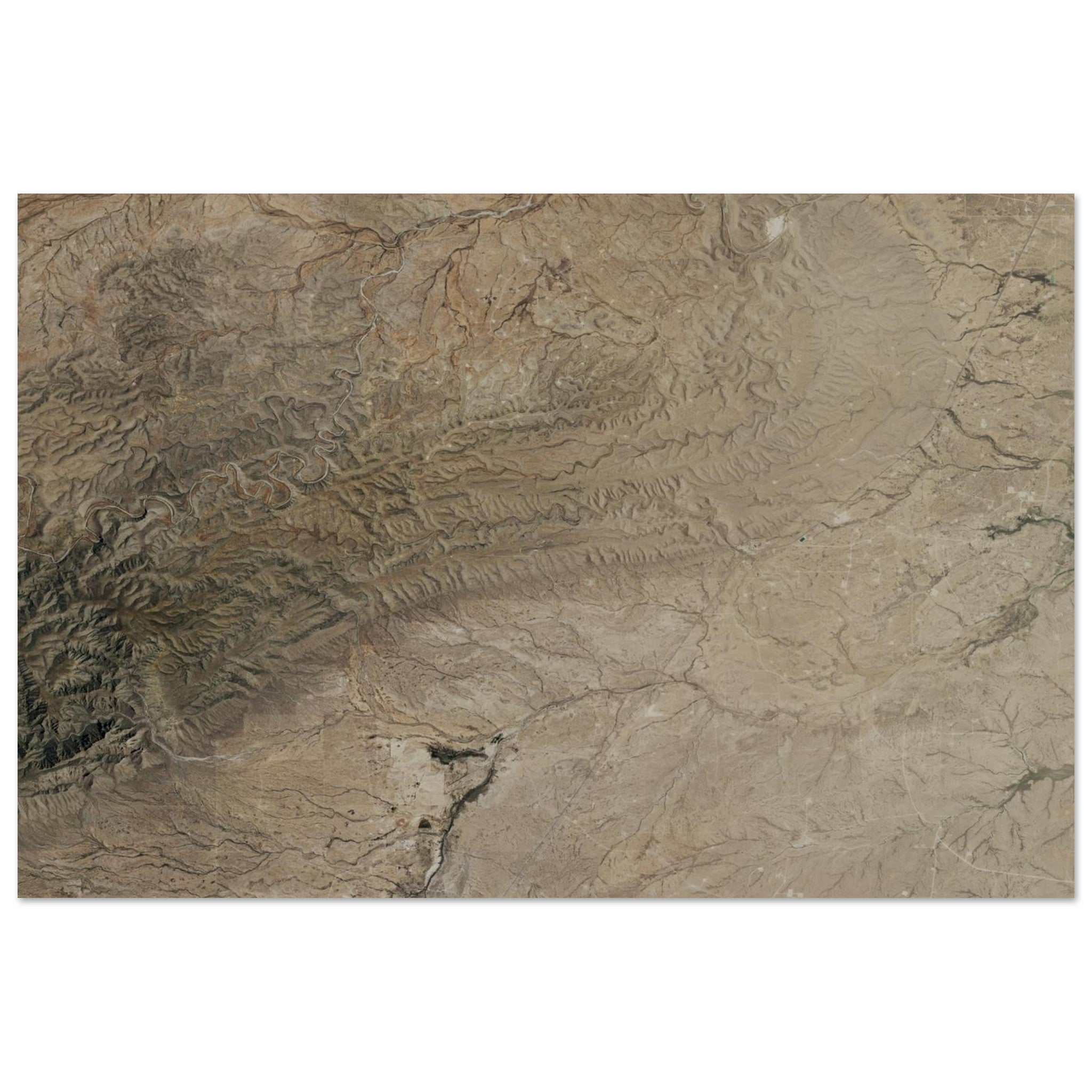 Carlsbad Caverns National Park Natural Earth Print - Ink And Atlas