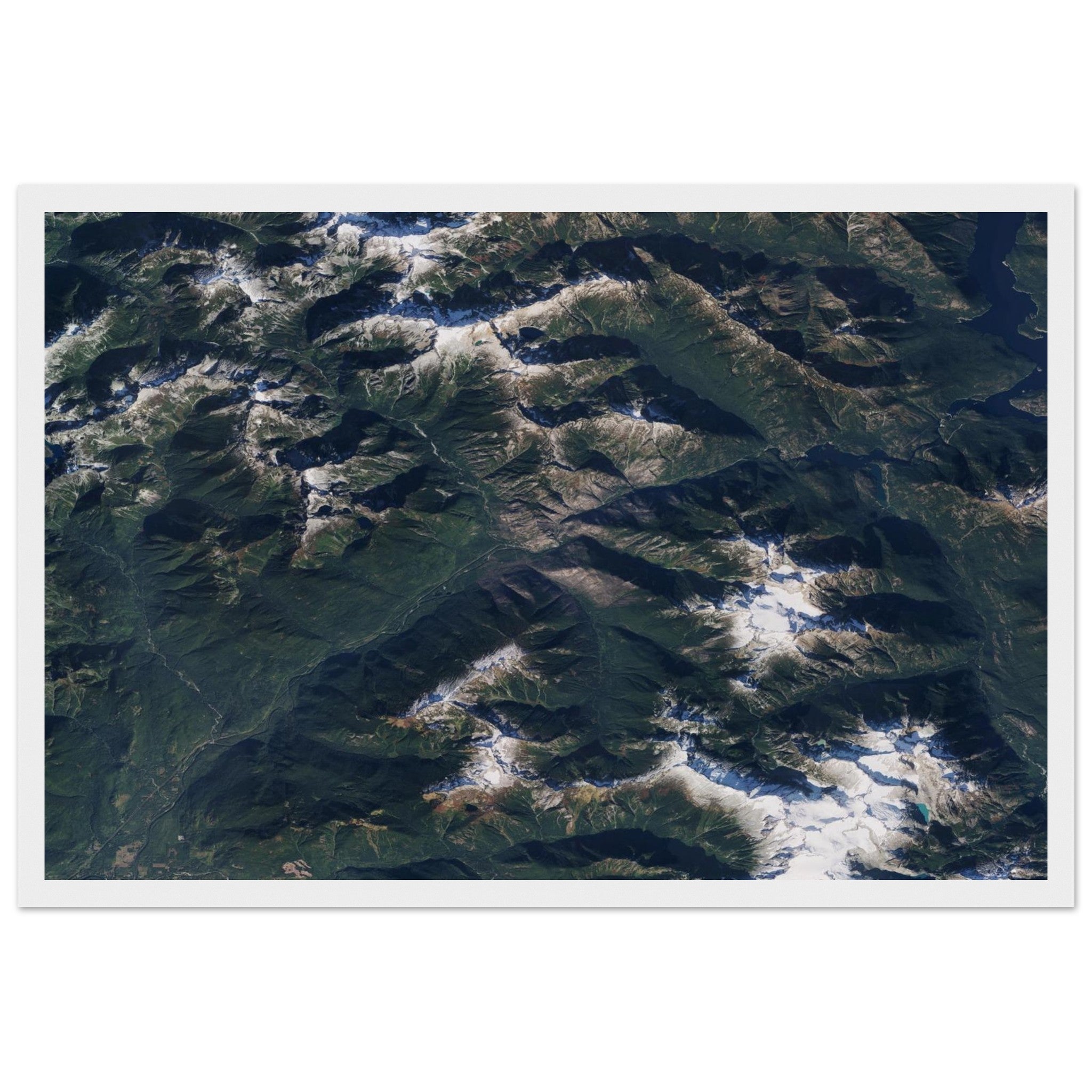 North Cascades National Park Natural Earth Print - Ink And Atlas