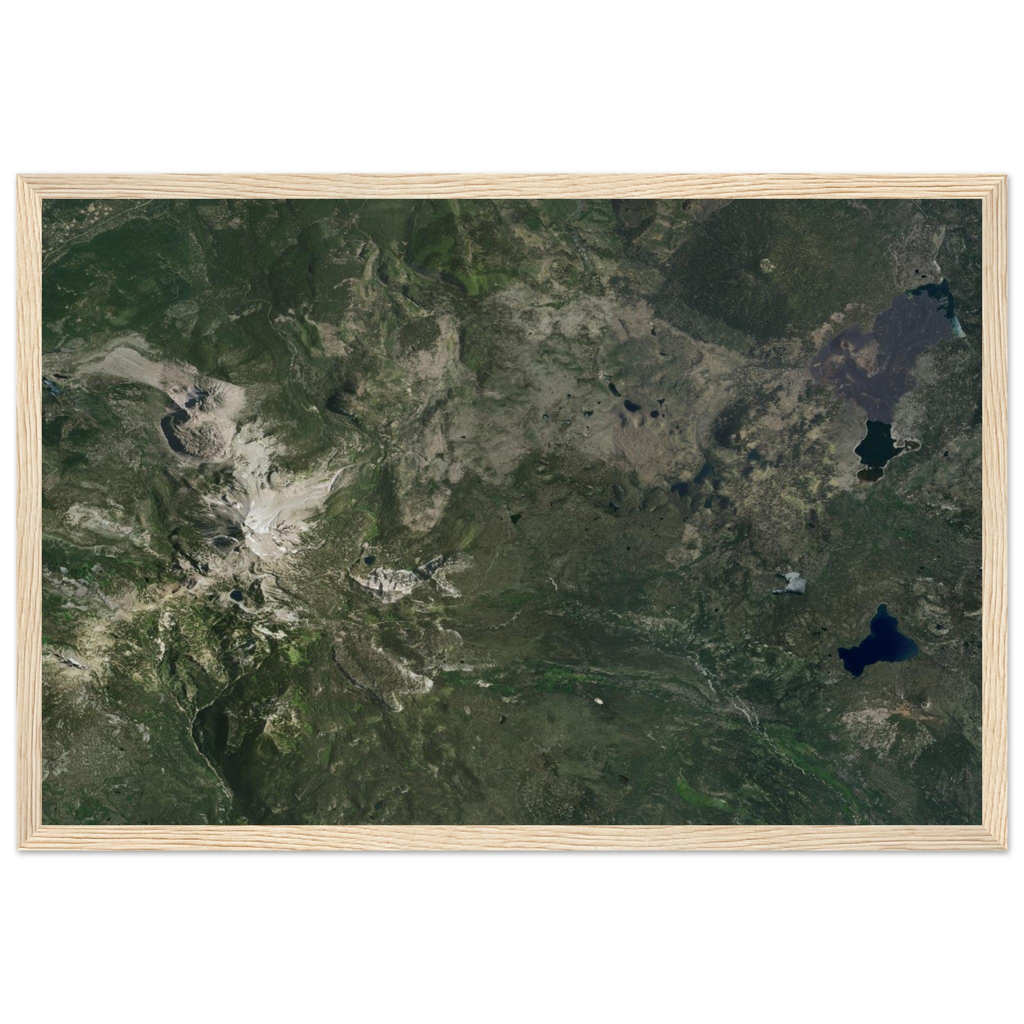 Lassen Volcanic National Park Natural Earth Print - Ink And Atlas