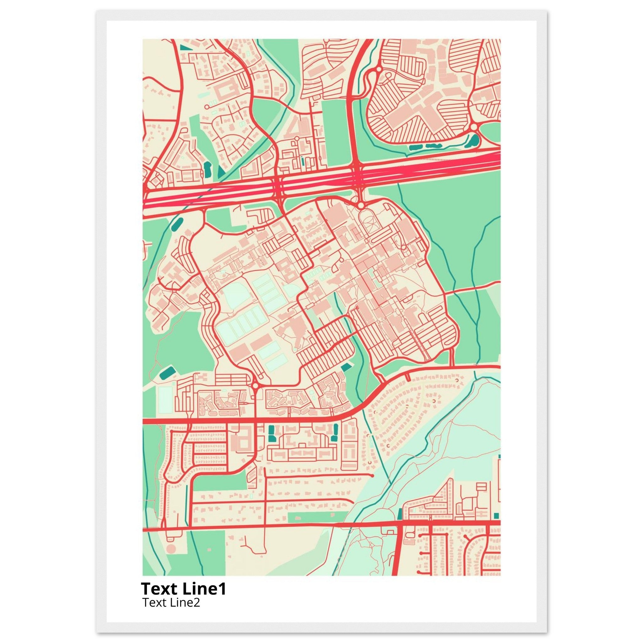 The University of Texas San Antonio Campus Map Poster | Alumni Gift - Ink And Atlas