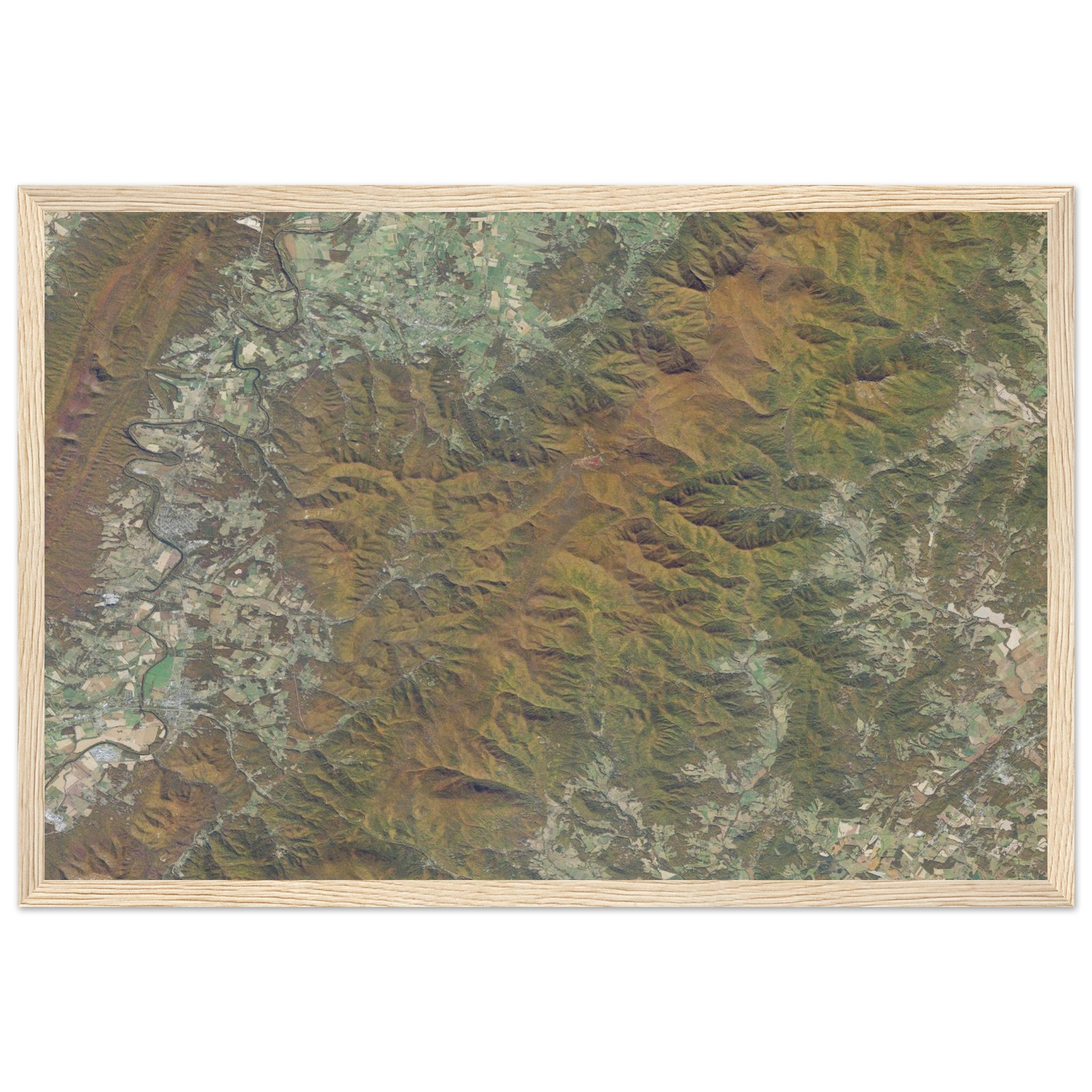Shenandoah National Park Natural Earth Print - Ink And Atlas