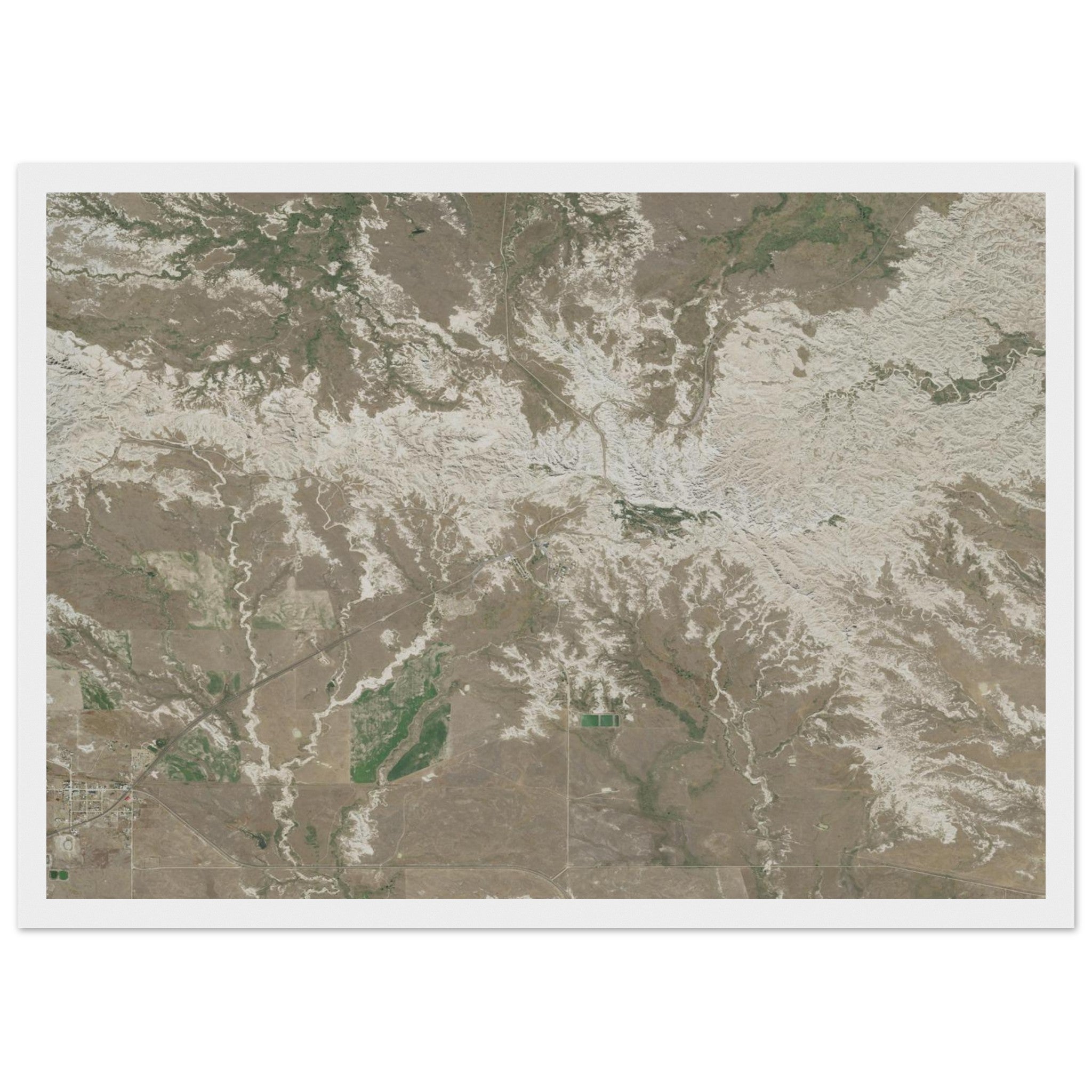 Badlands National Park Natural Earth Print - Ink And Atlas