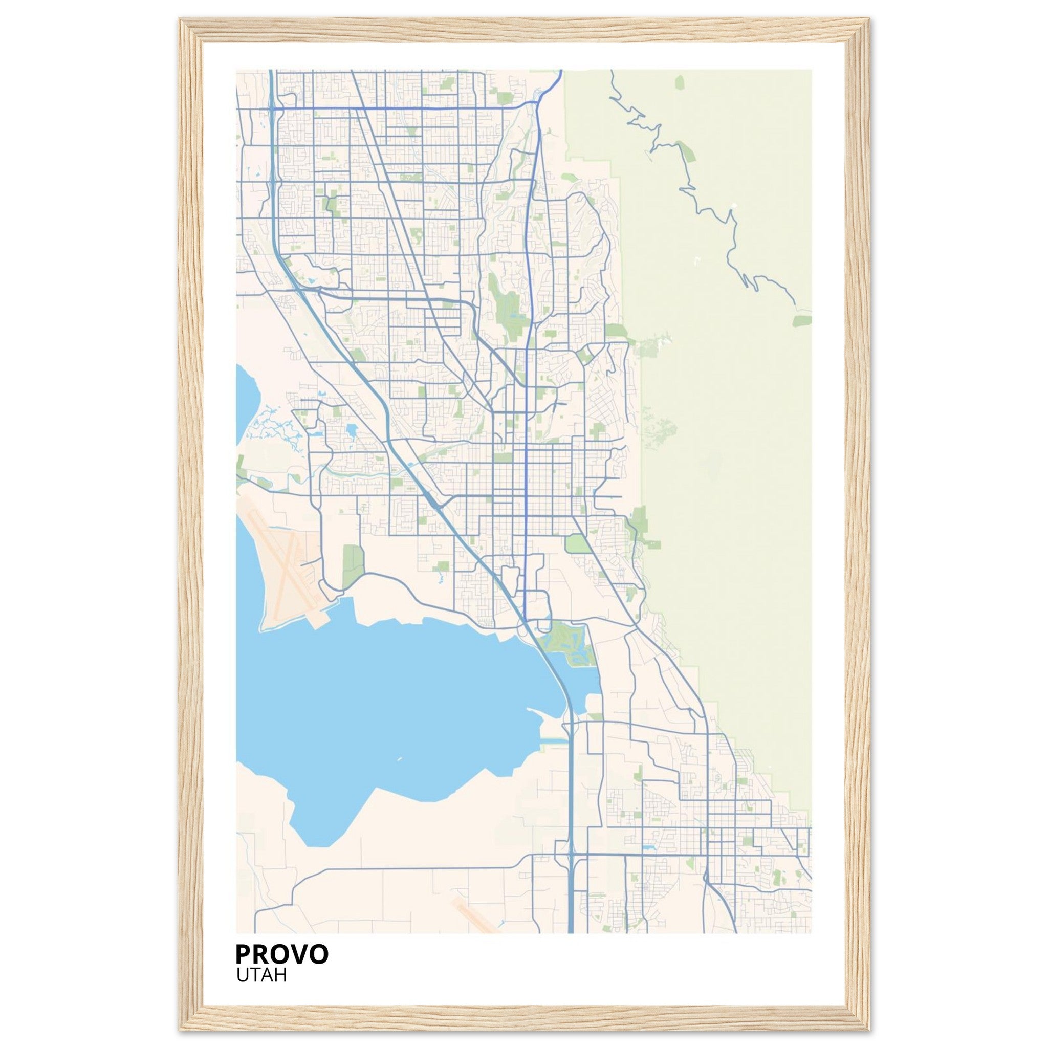 provo map poster print