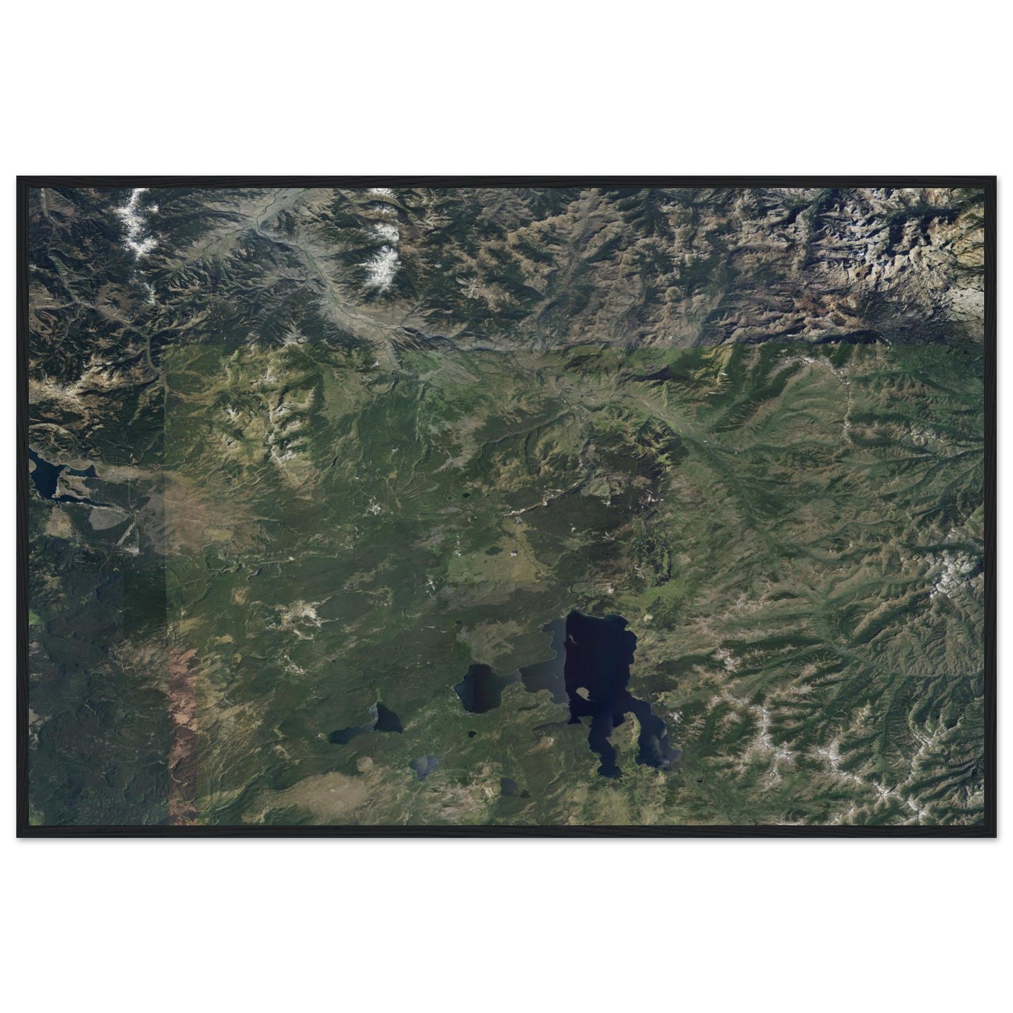 Yellowstone National Park Natural Earth Print - Ink And Atlas