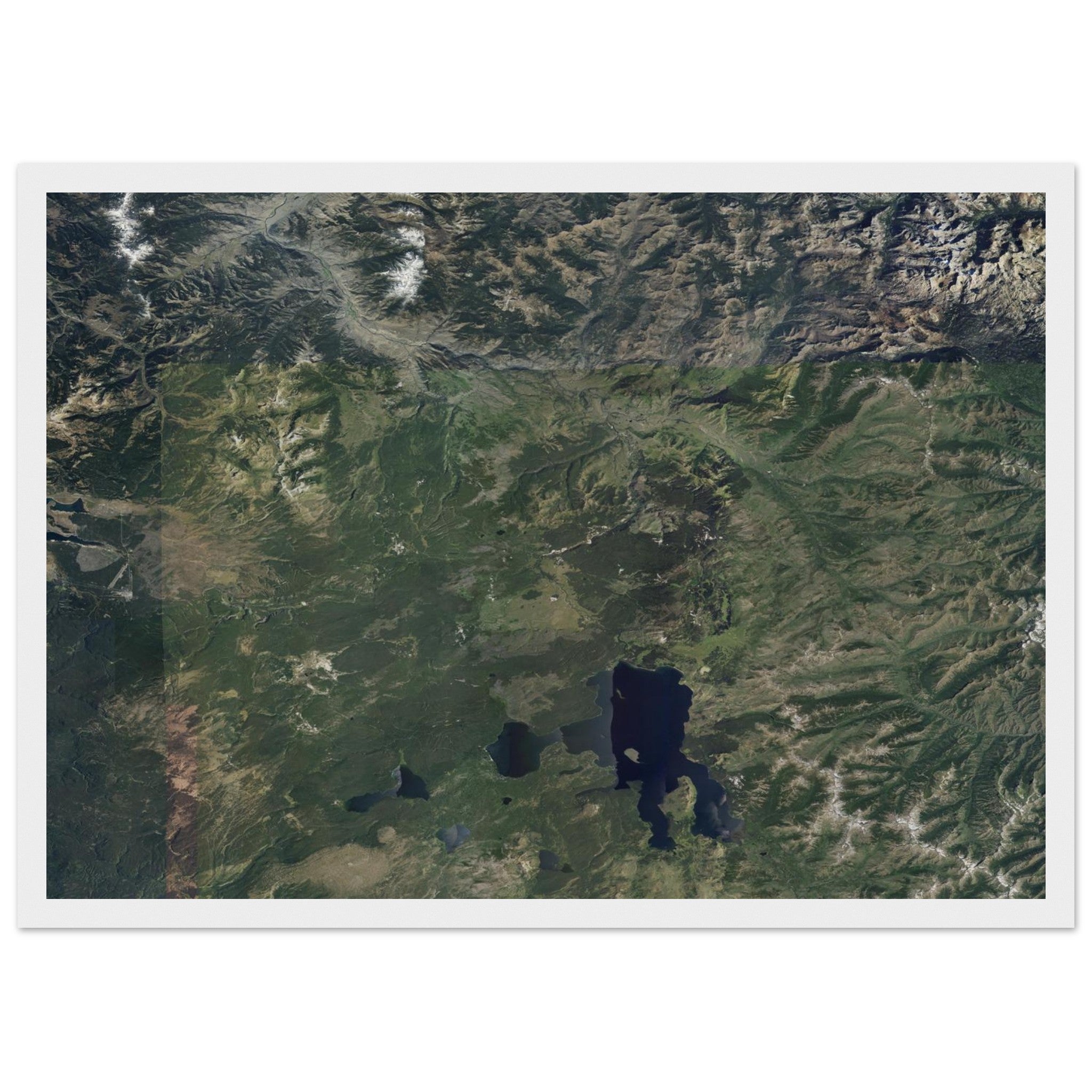 Yellowstone National Park Natural Earth Print - Ink And Atlas