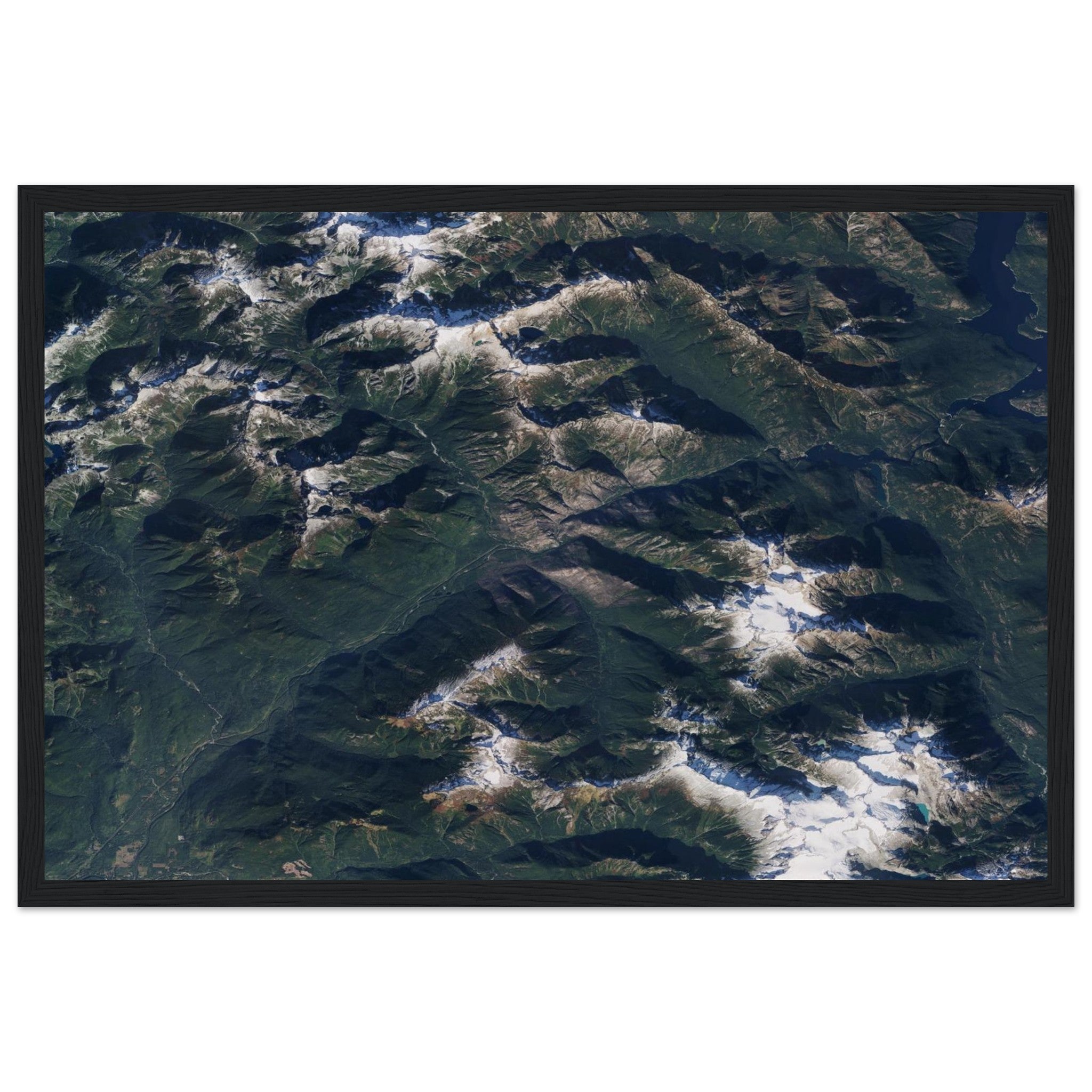 North Cascades National Park Natural Earth Print - Ink And Atlas