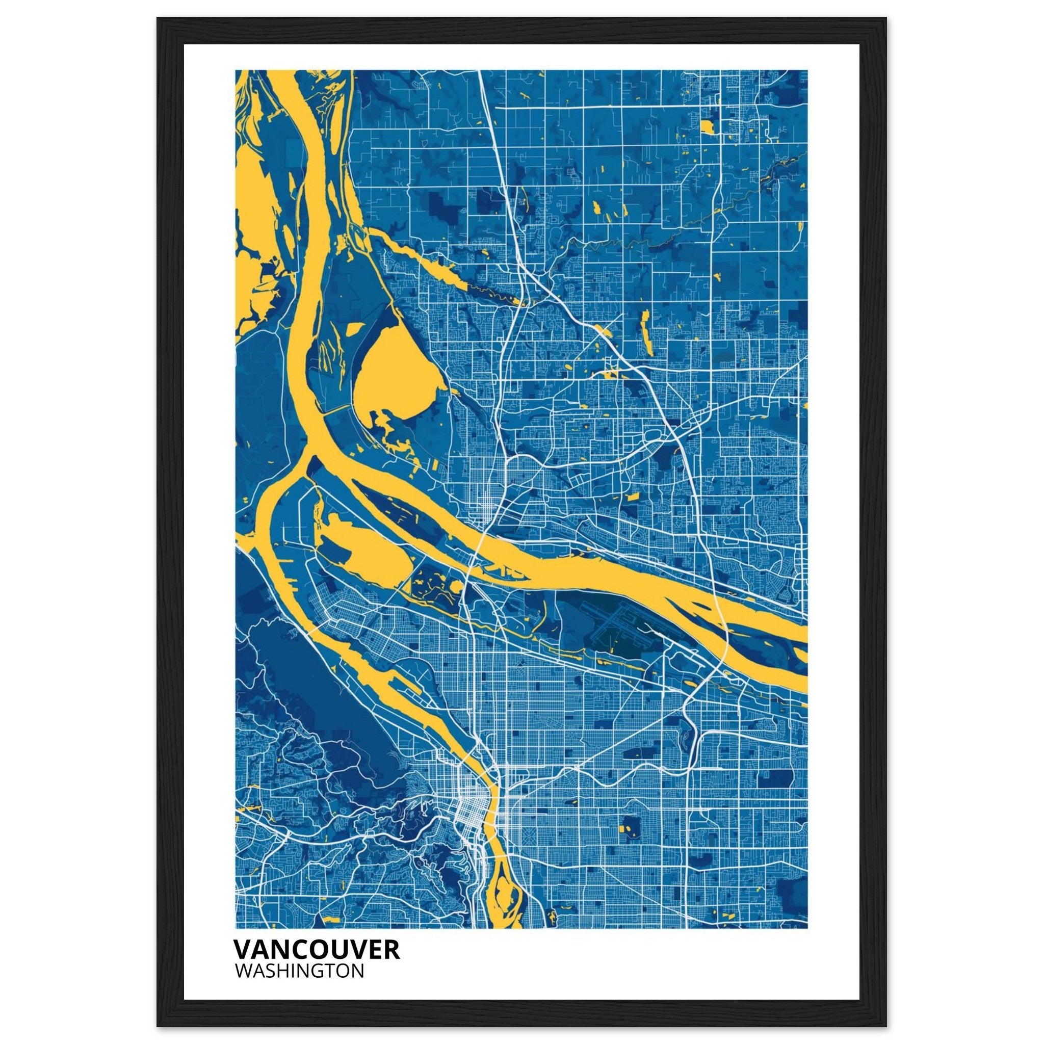 Vancouver Washington City Map Poster | Custom Map Art Print - Ink And Atlas