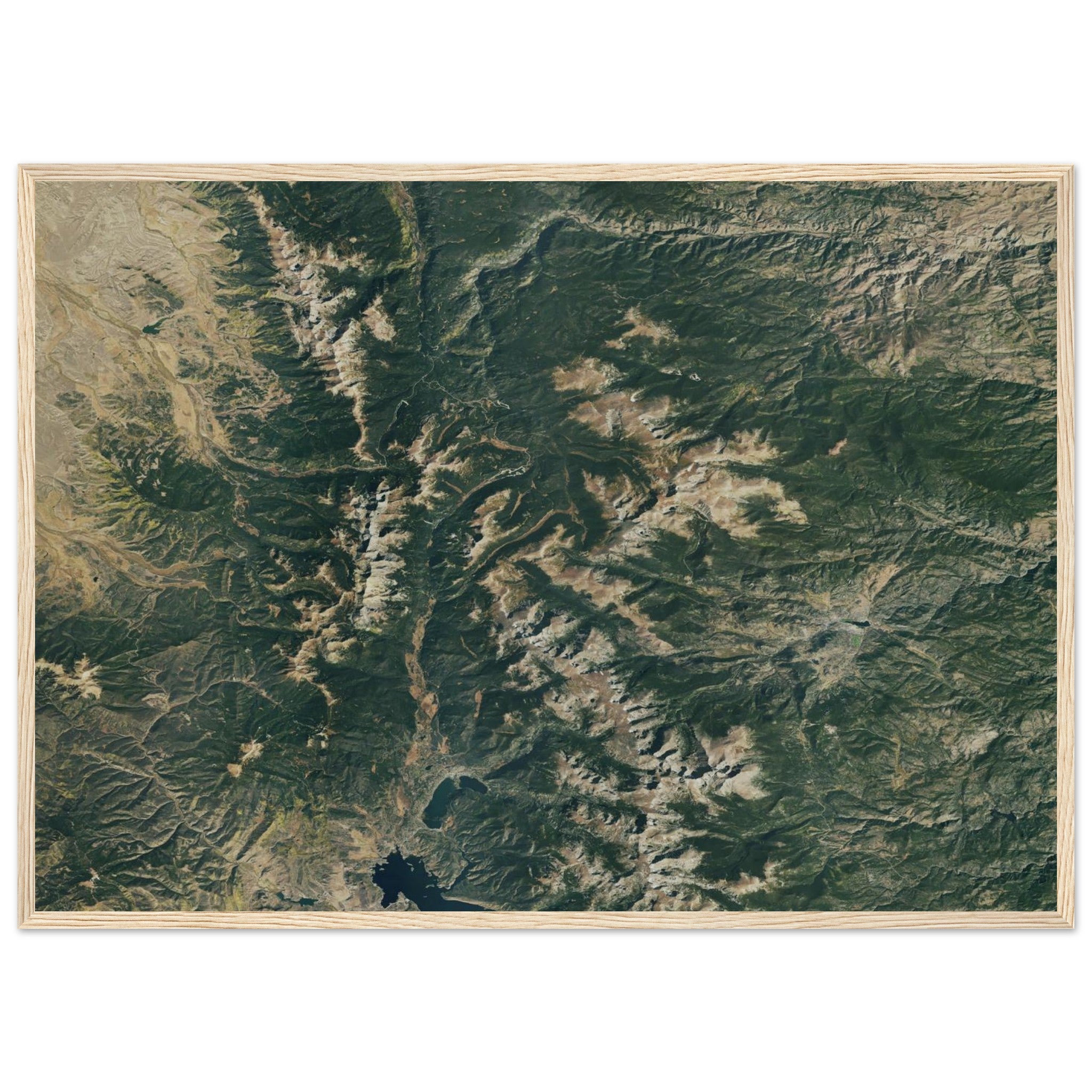 Rocky Mountains National Park Natural Earth Print - Ink And Atlas