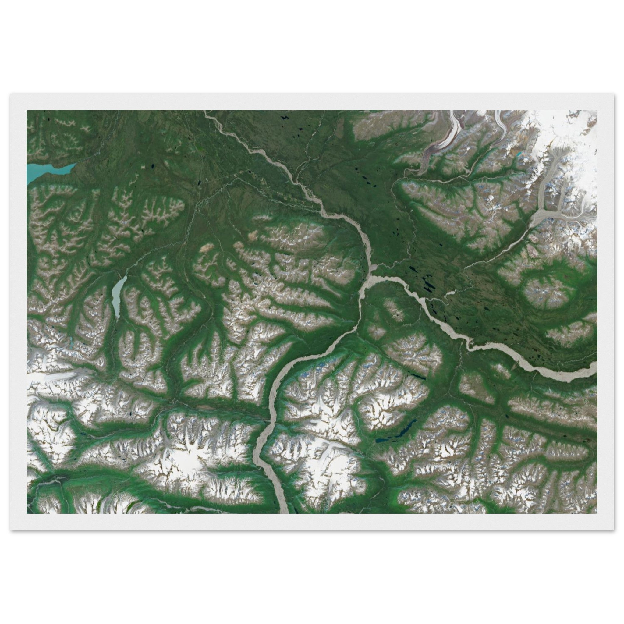 Wrangell–St. Elias National Park Natural Earth Print - Ink And Atlas