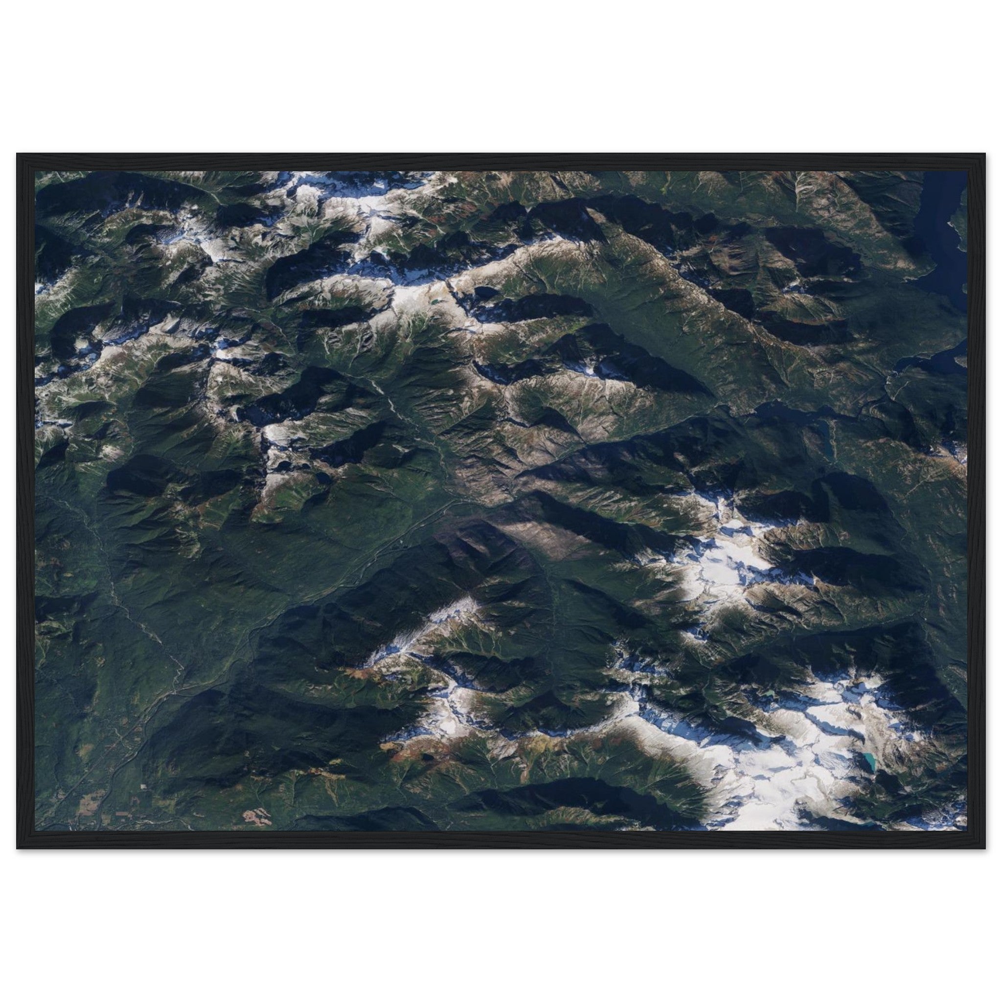 North Cascades National Park Natural Earth Print - Ink And Atlas