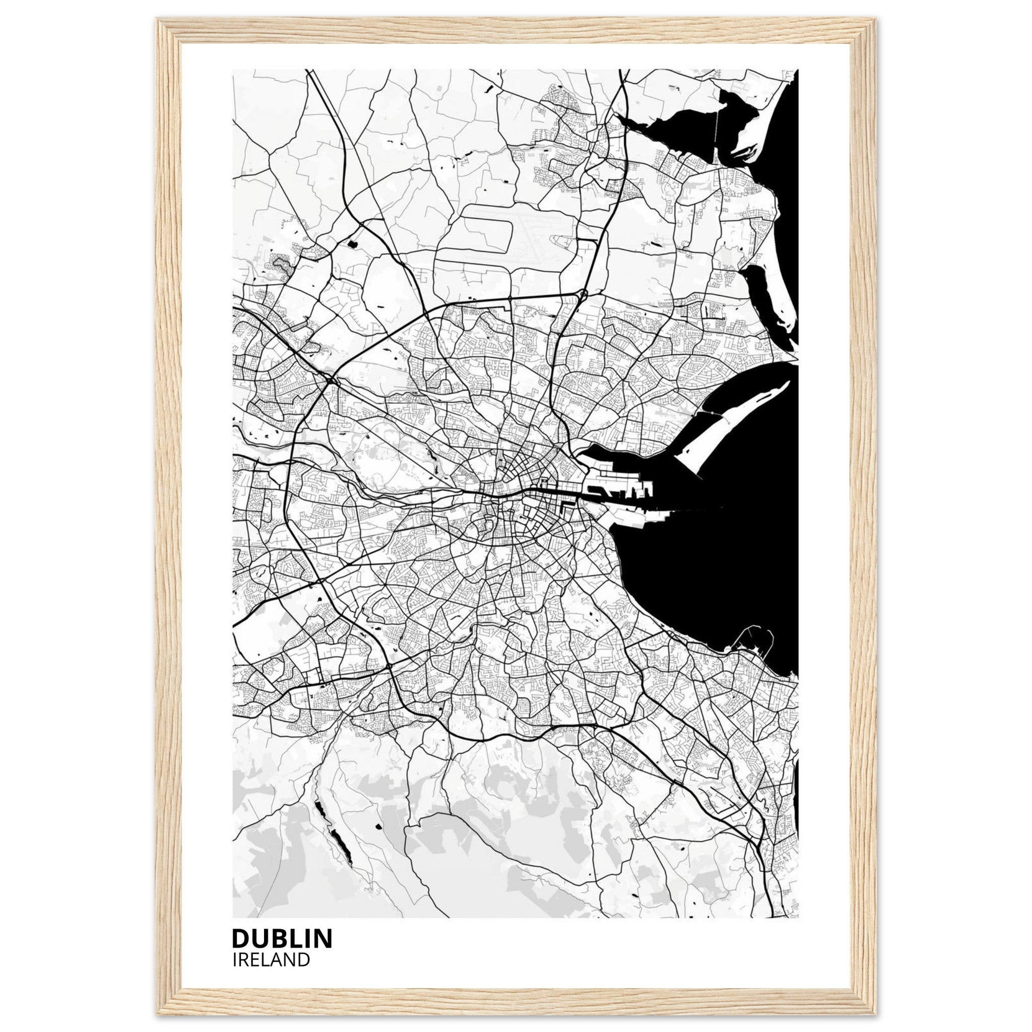 Dublin Ireland City Map Poster | Custom Map Art Print - Ink And Atlas