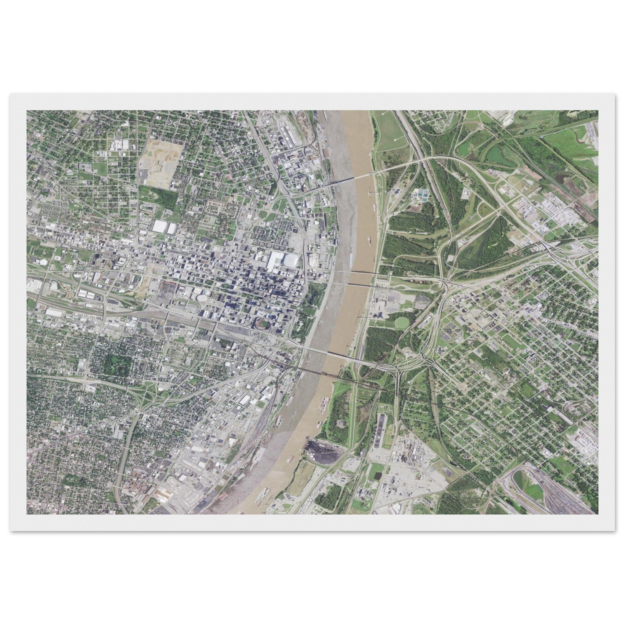 Gateway Arch National Park Natural Earth Print - Ink And Atlas