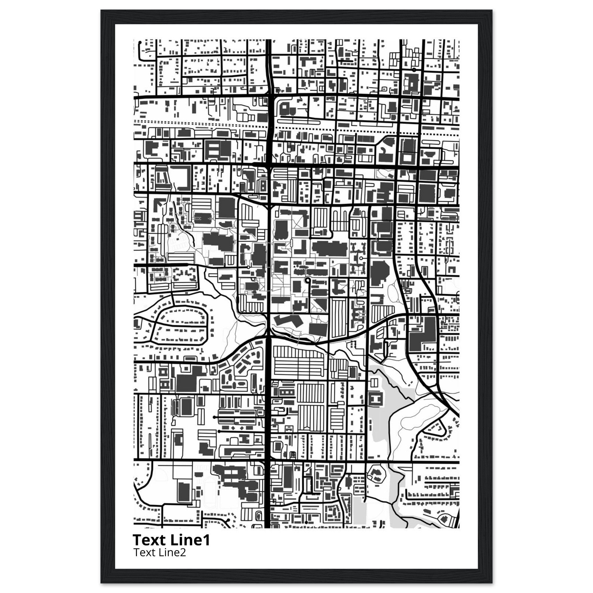 The University of Texas Arlington Campus Map Poster | Graduation Gift - Ink And Atlas