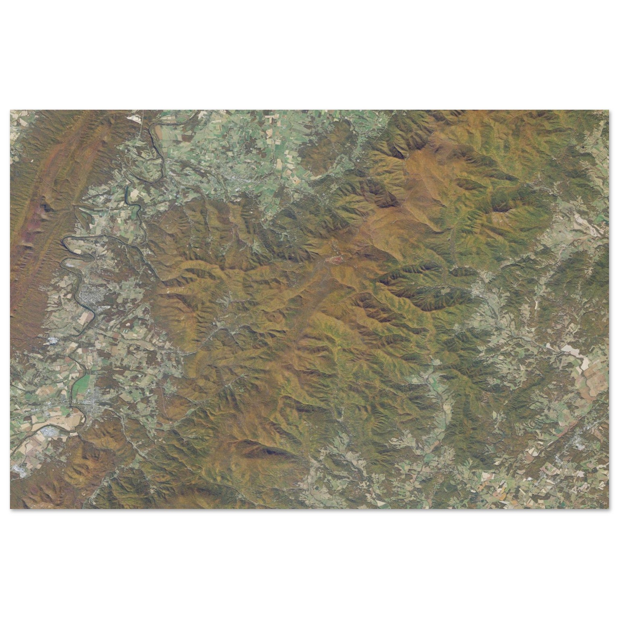 Shenandoah National Park Natural Earth Print - Ink And Atlas
